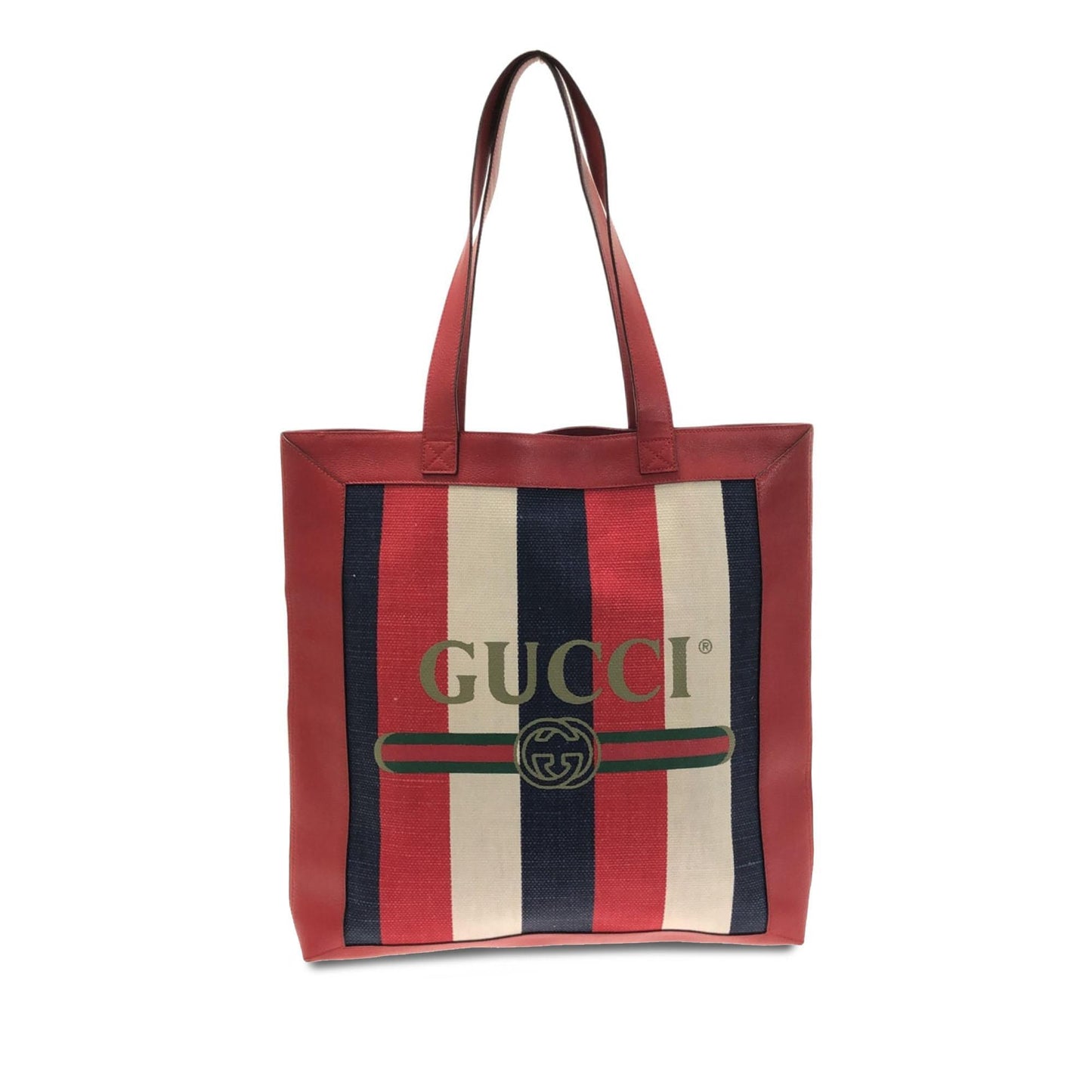 Gucci Sylvie Baiadera SHG-gXC8UY Canvas Red Tote Bag