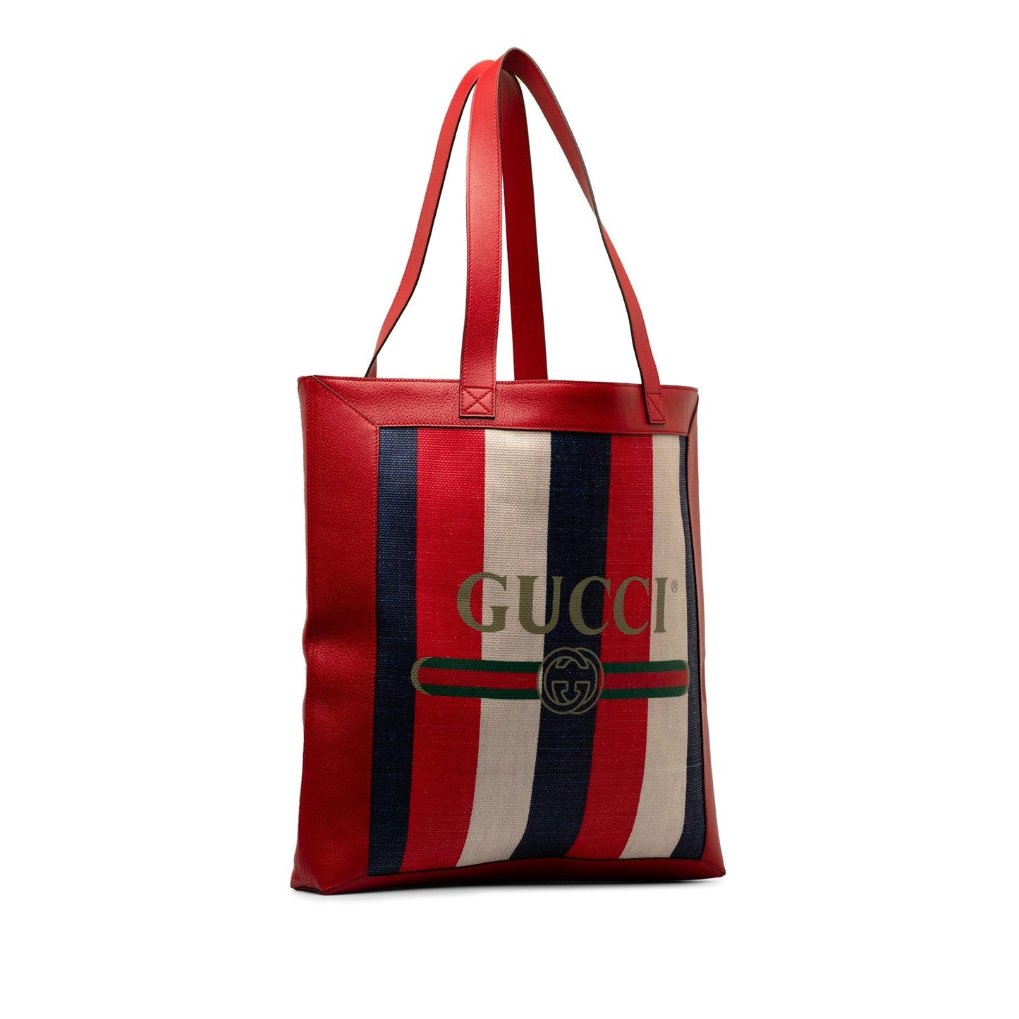 Gucci Sylvie Baiadera SHG-zbwIxg Canvas Calf Red Tote Bag
