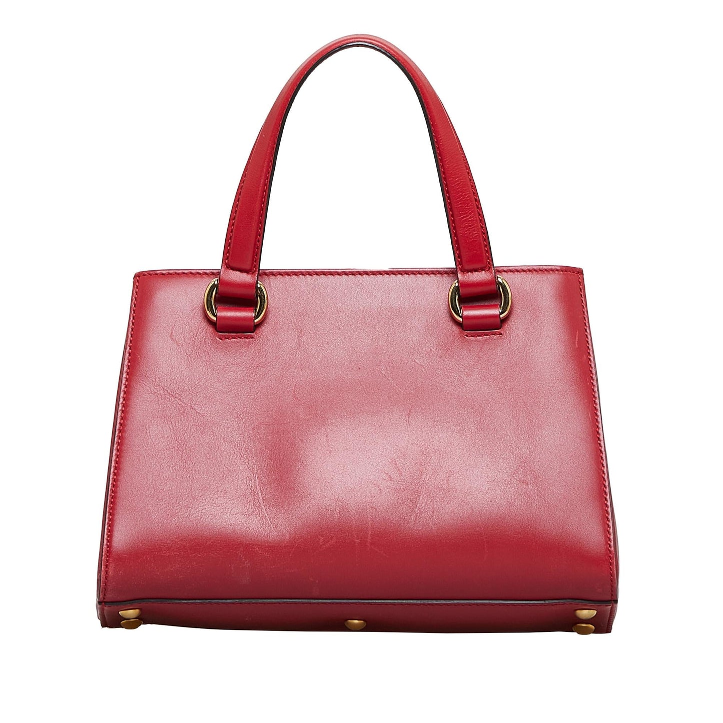 Gucci Sylvie Web Calf Red Top Handle Satchel Bag Satchel 2