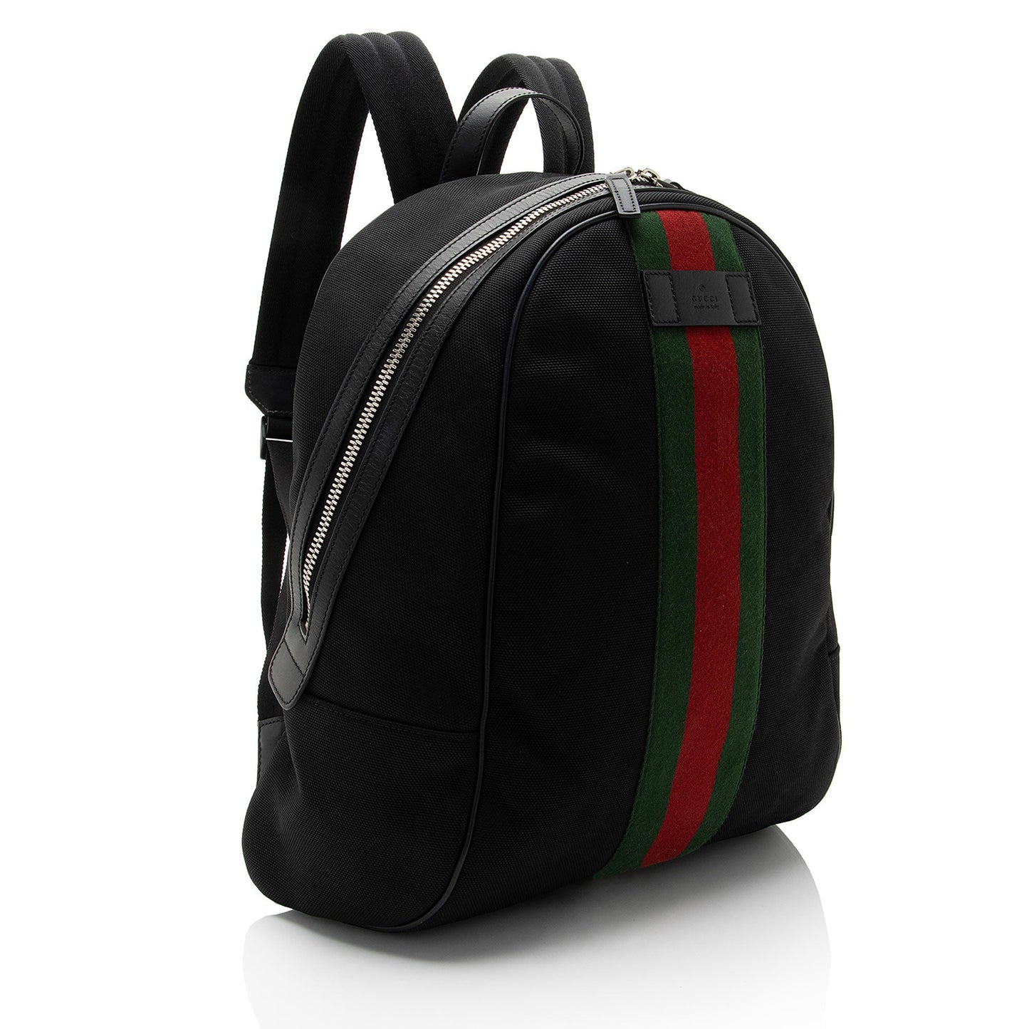 Gucci Techno Web Backpack SHF-sknsmd Leather Canvas Nylon Black Shoulder Bag