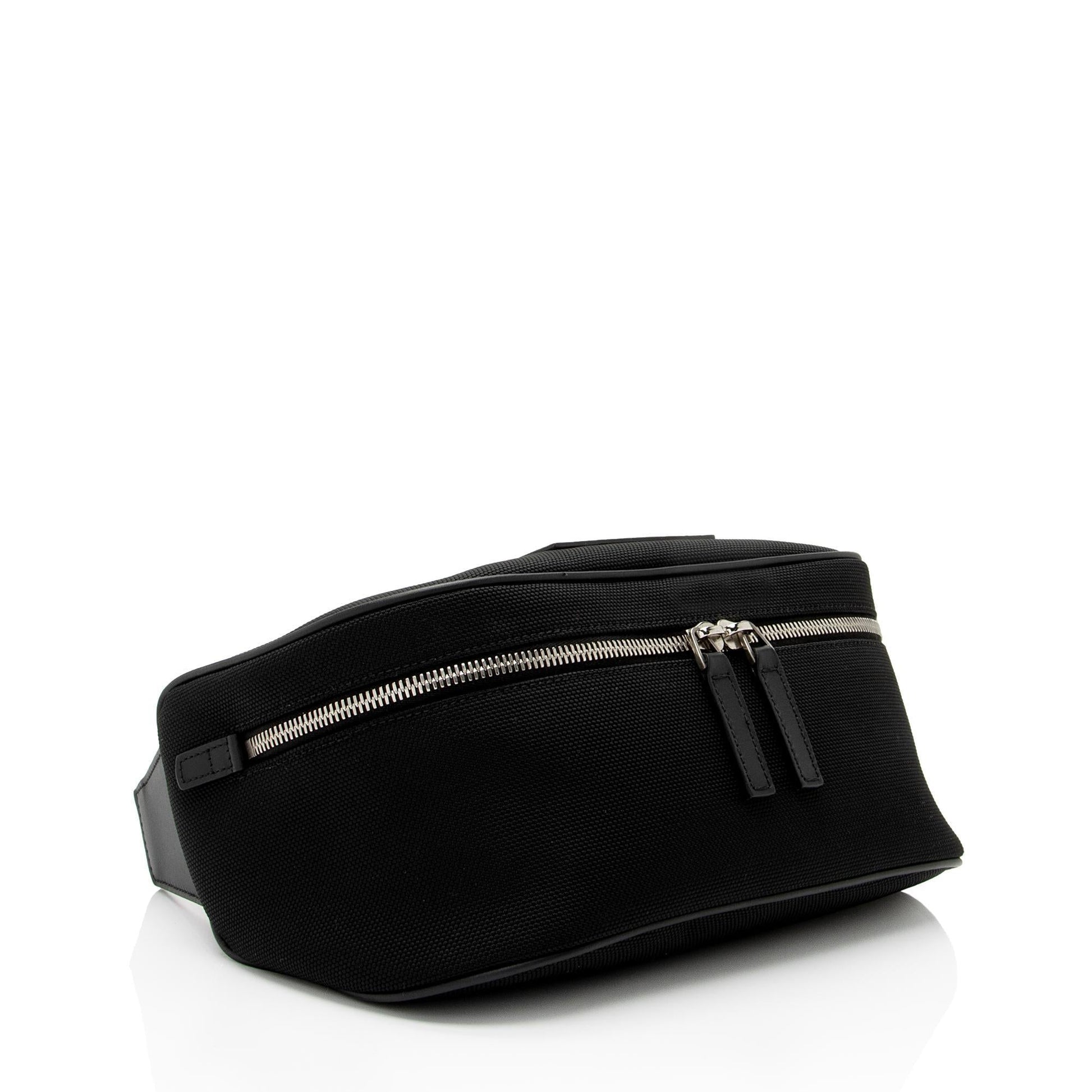 Gucci Techno Web Belt SHF-SNDmw5 Leather Canvas Nylon Black Accessory