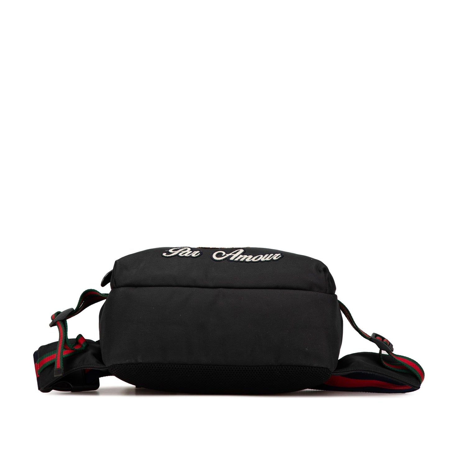 Gucci Techno Web L Aveugle Par Canvas Black Accessory Belt Bag