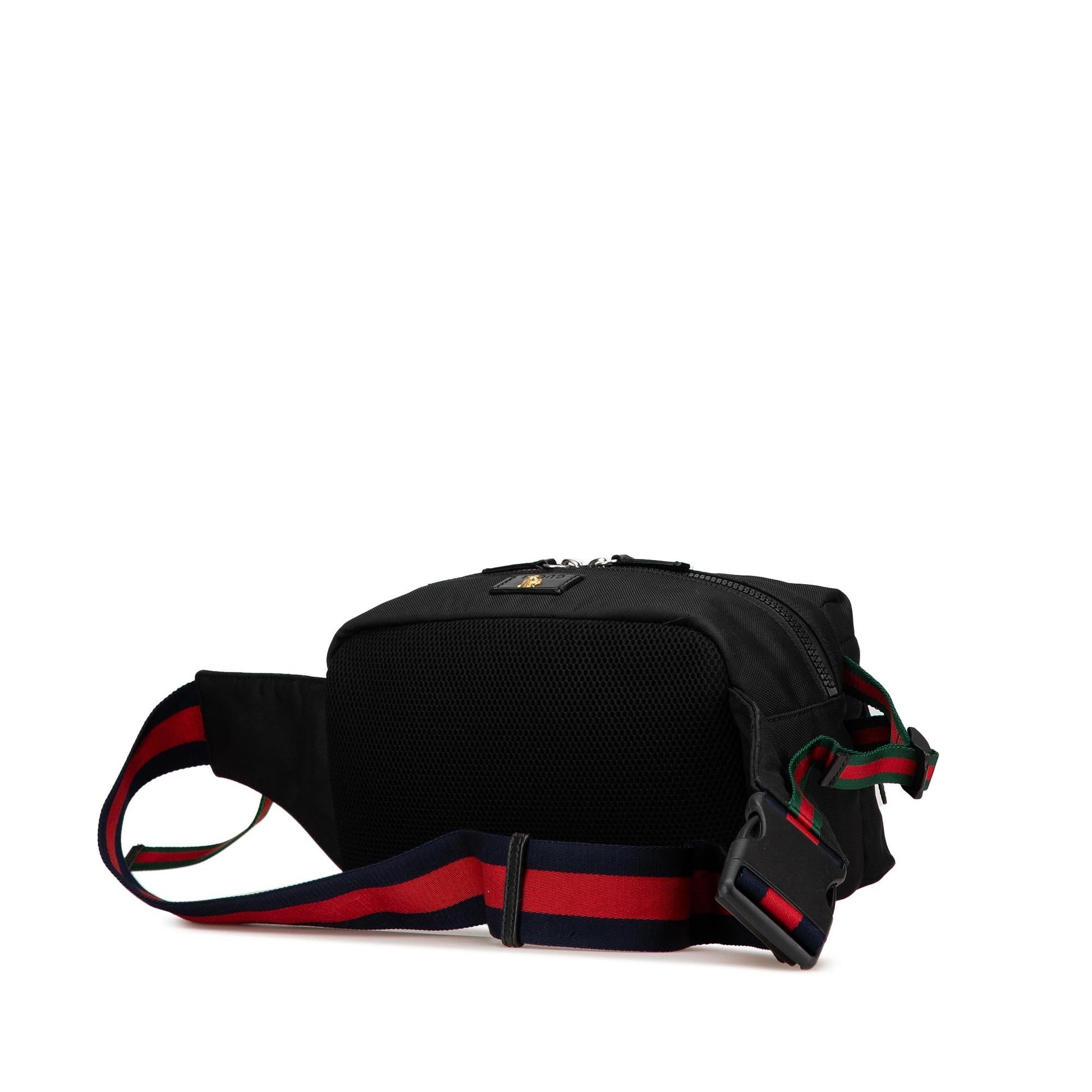 Gucci Techno Web L Aveugle Par Canvas Black Accessory