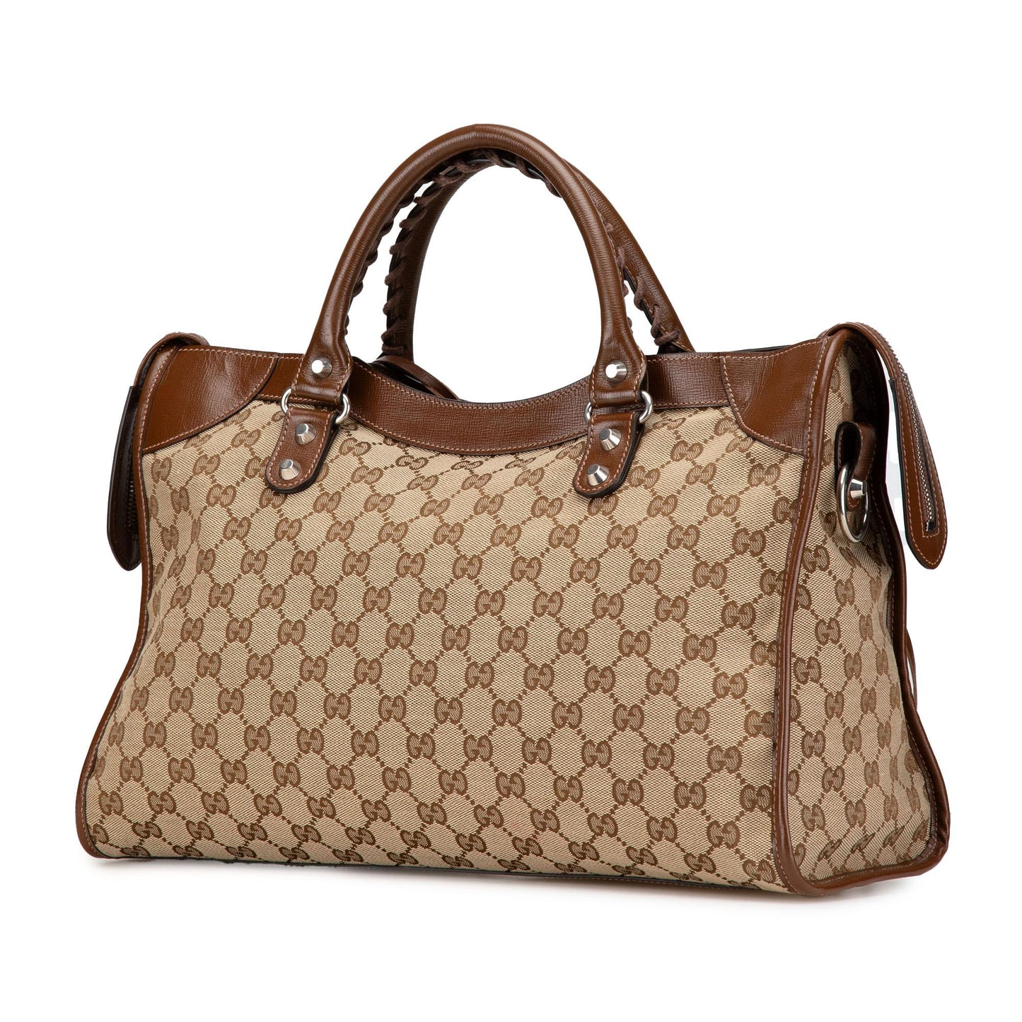 Gucci Hacker Project GG Neo Classic Canvas Brown Satchel Bag