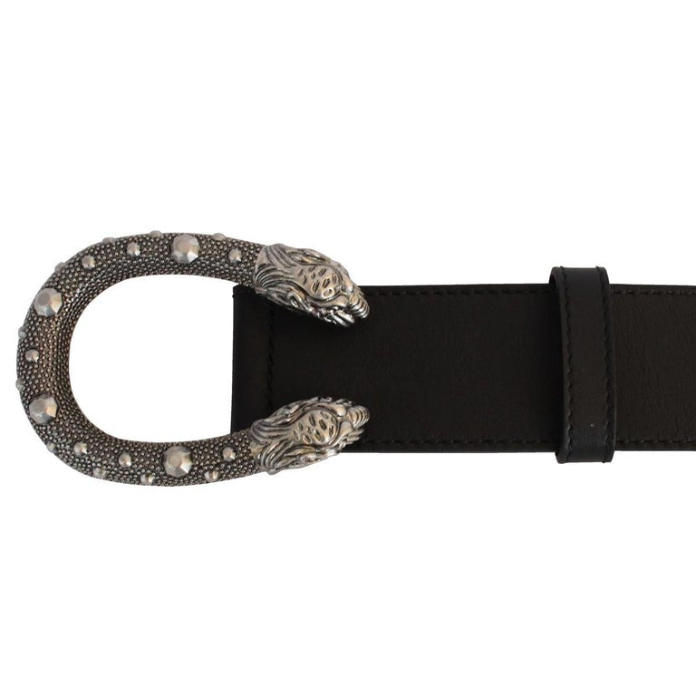 Gucci 's Tiger Head Buckle Leather Belt