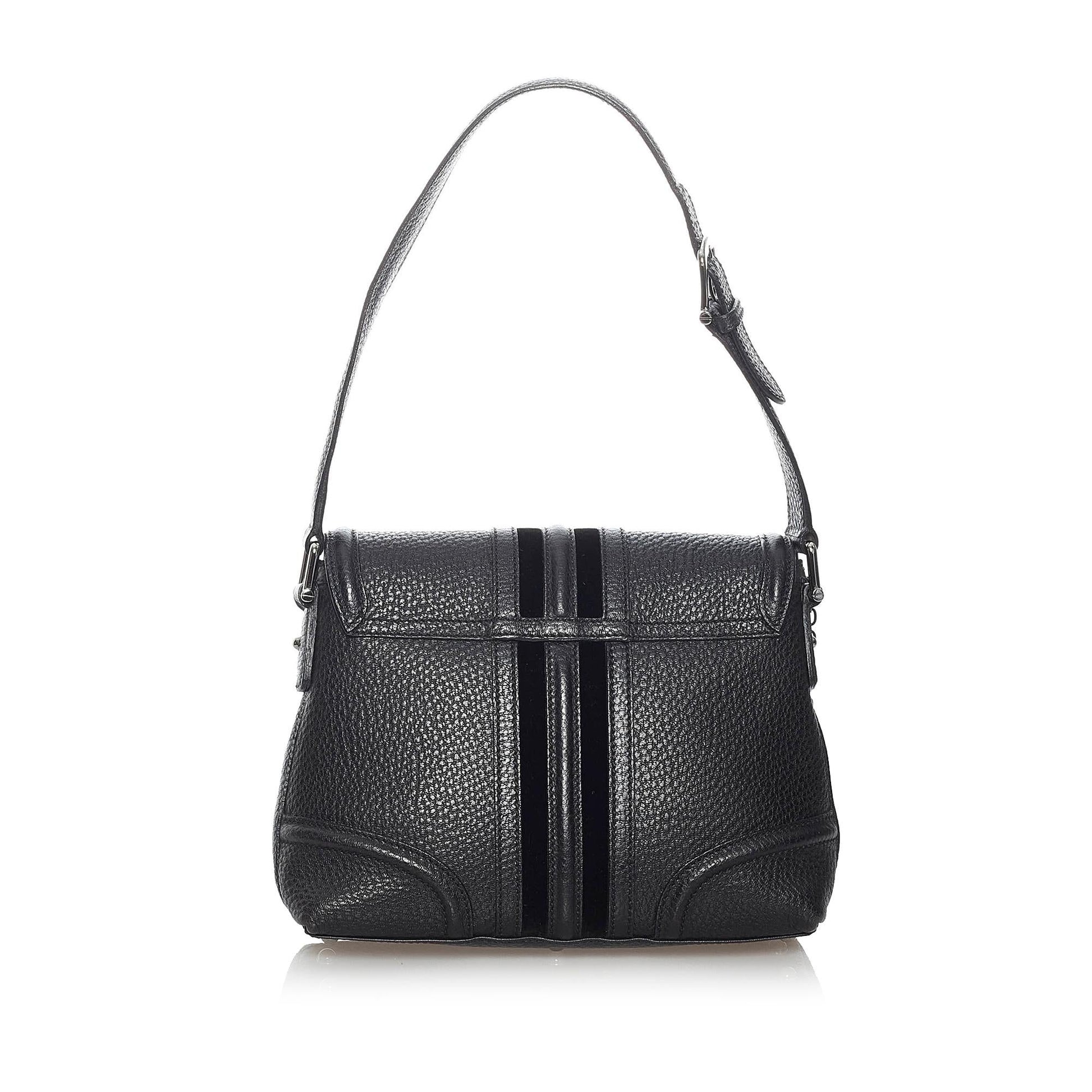 Gucci Treasure SHG Leather Calf Black Shoulder Bag