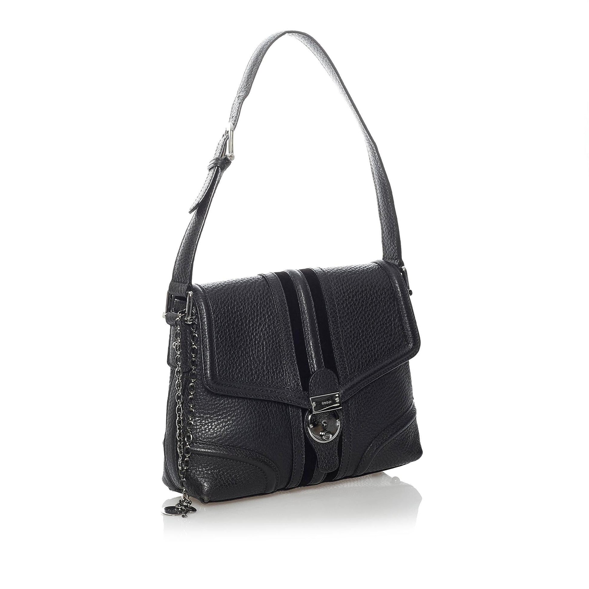 Gucci Treasure SHG Leather Calf Black Shoulder Bag