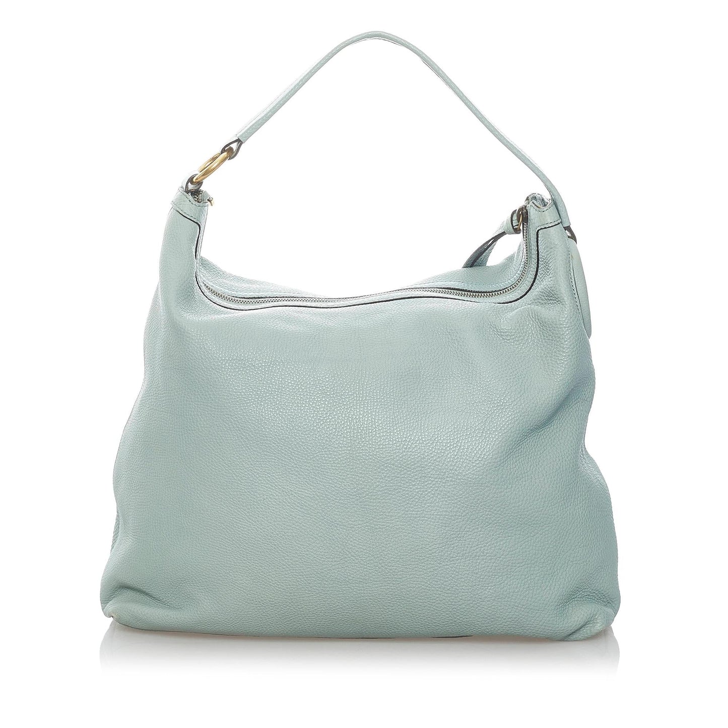 Gucci Twill SHG Leather Calf Blue Shoulder Bag