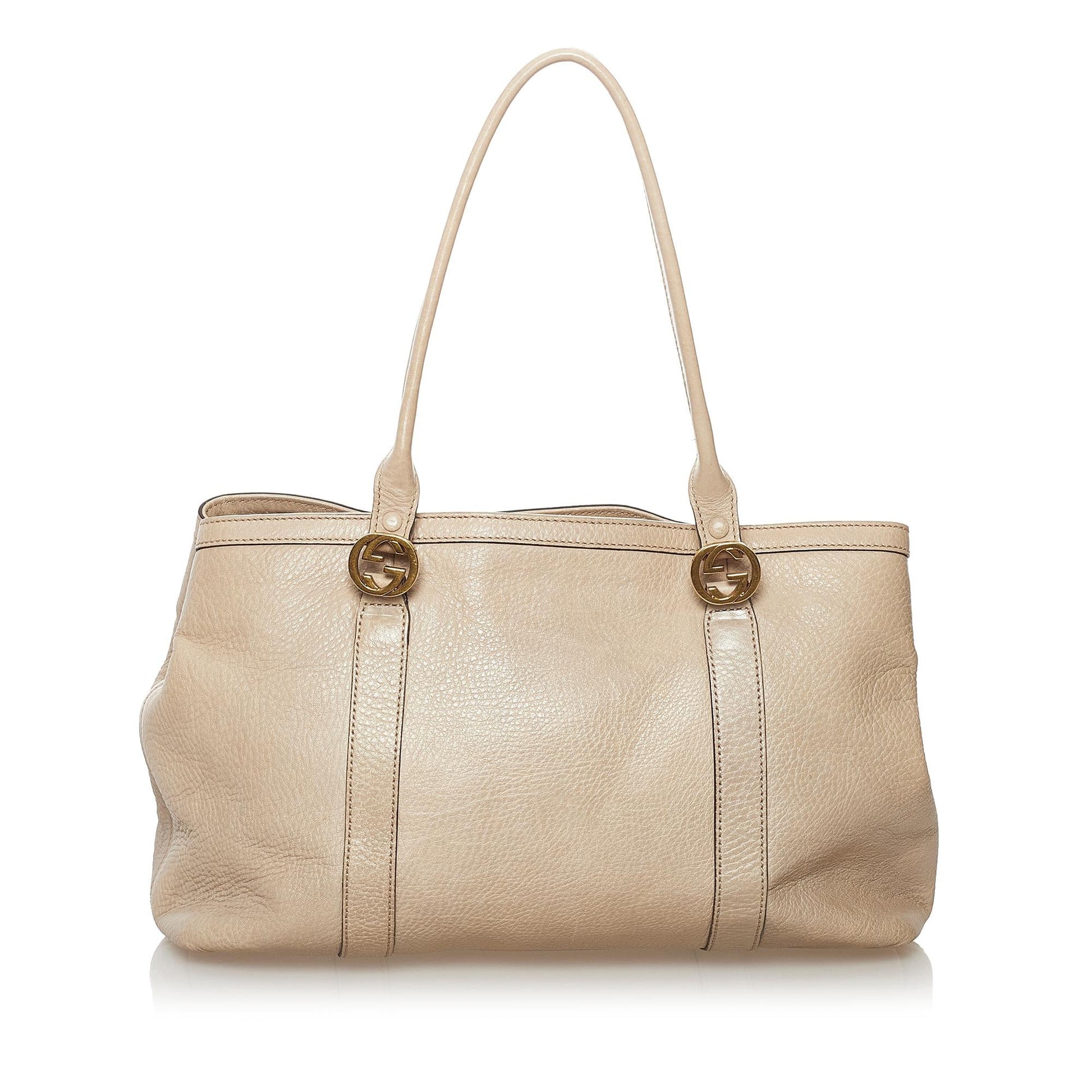 Gucci Twins SHG Leather Calf Brown Tote Bag Bag Shg