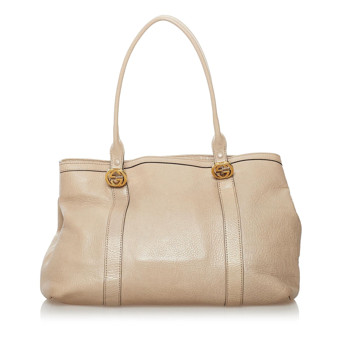 Gucci Twins SHG Leather Calf Brown Tote Bag Bag Shg