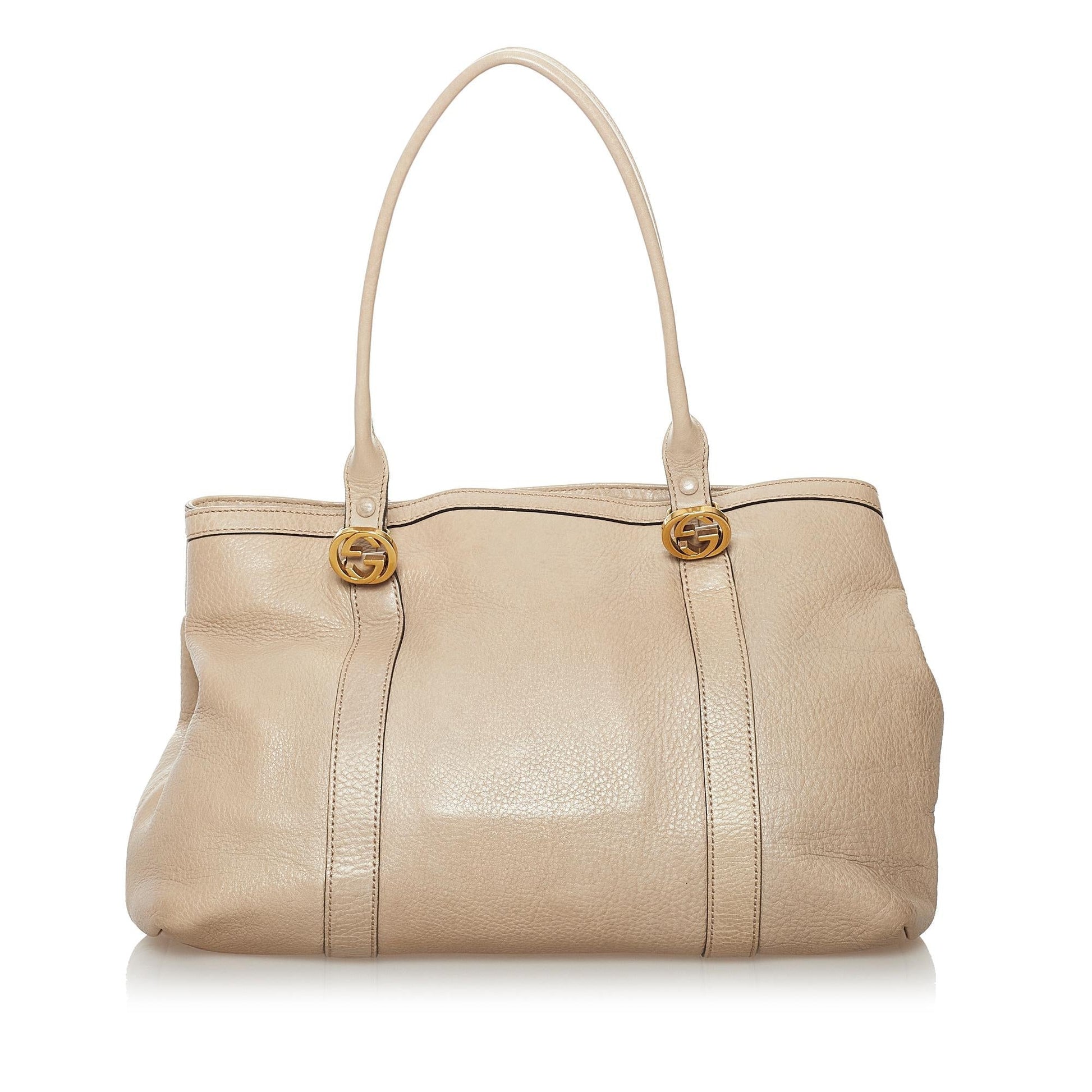 Gucci Twins SHG Leather Calf Brown Tote Bag Bag Shg
