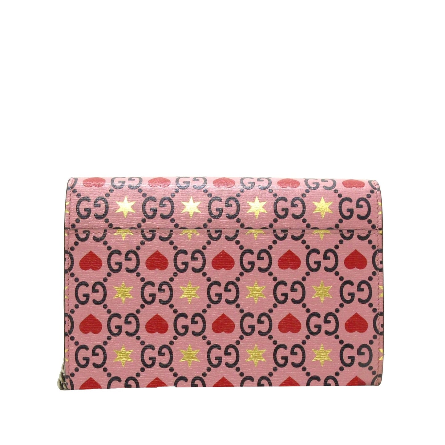 Gucci Valentine's Day Dionysus Wallet On Calf Pink Chain Crossbody Bag