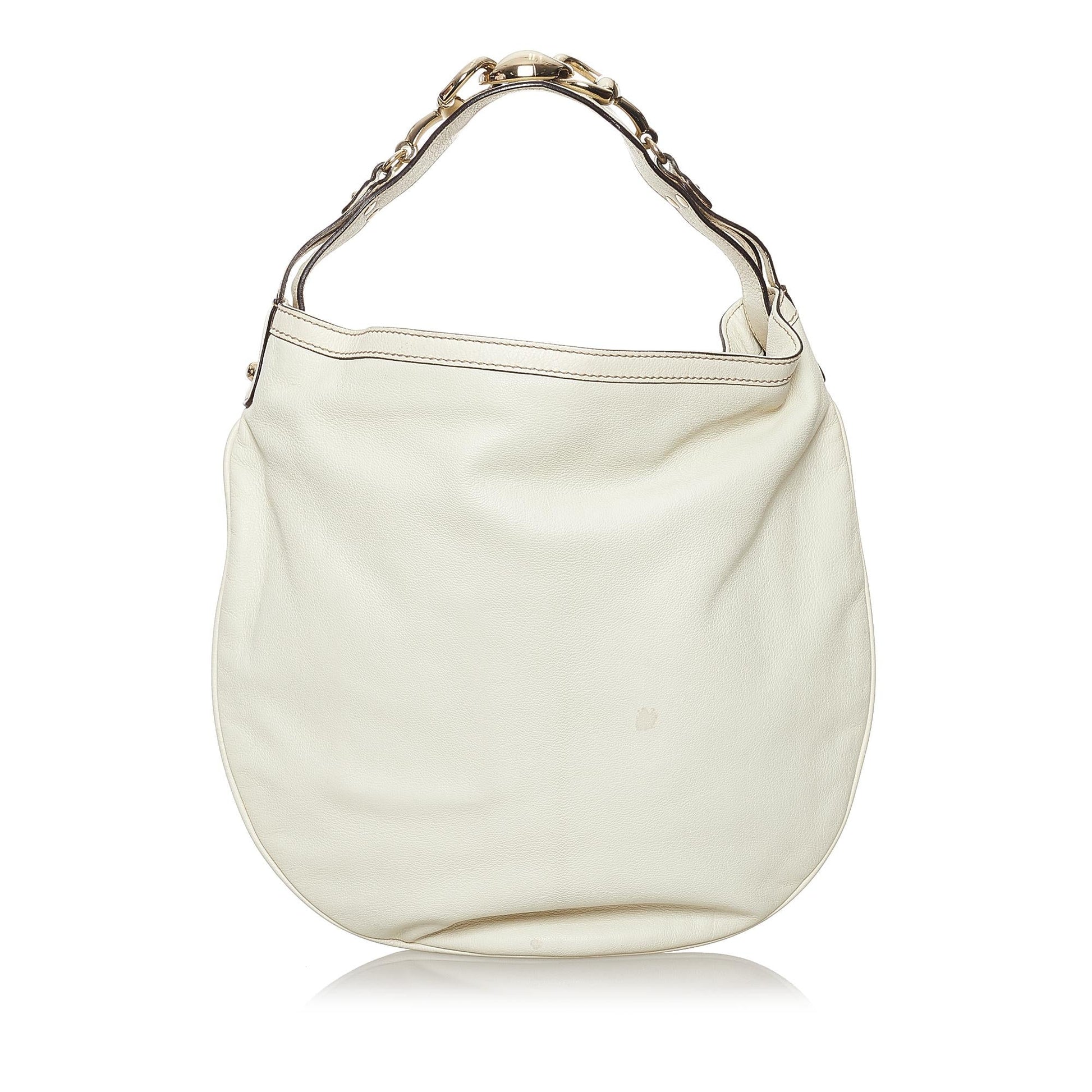 Gucci Wave SHG Leather Calf White Shoulder Bag