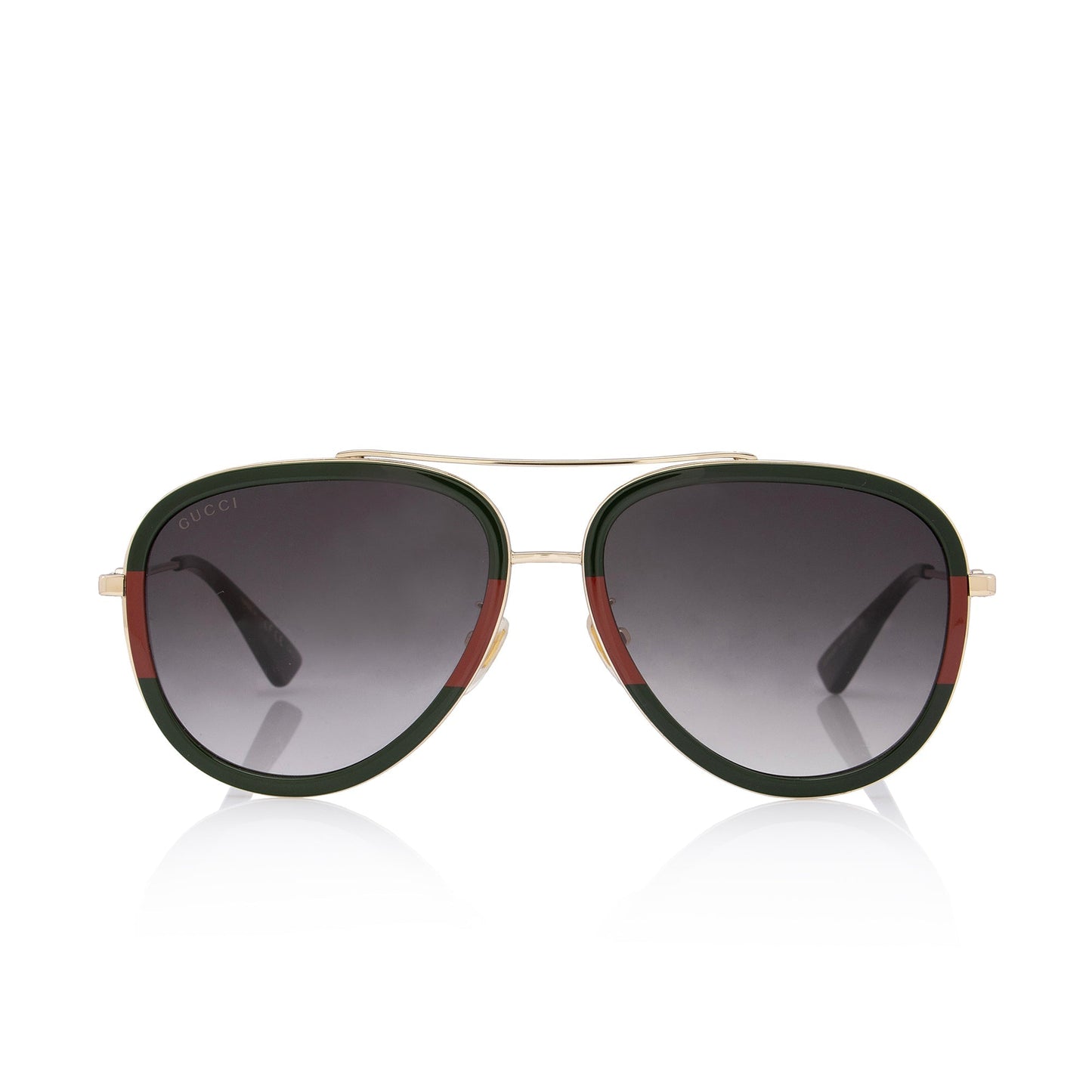 Gucci Web Aviator Sunglasses SHF-ednvd5 Red Green Gold Accessory