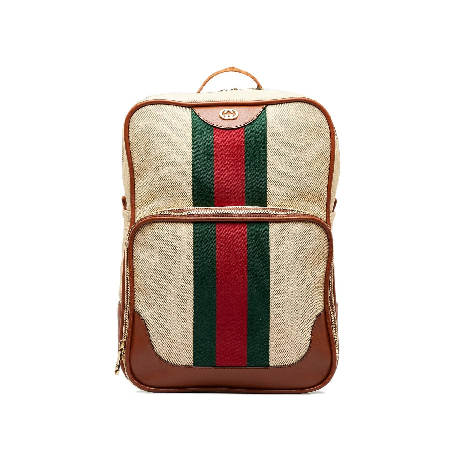 Gucci Web Backpack SHG-shIR2a Canvas Brown