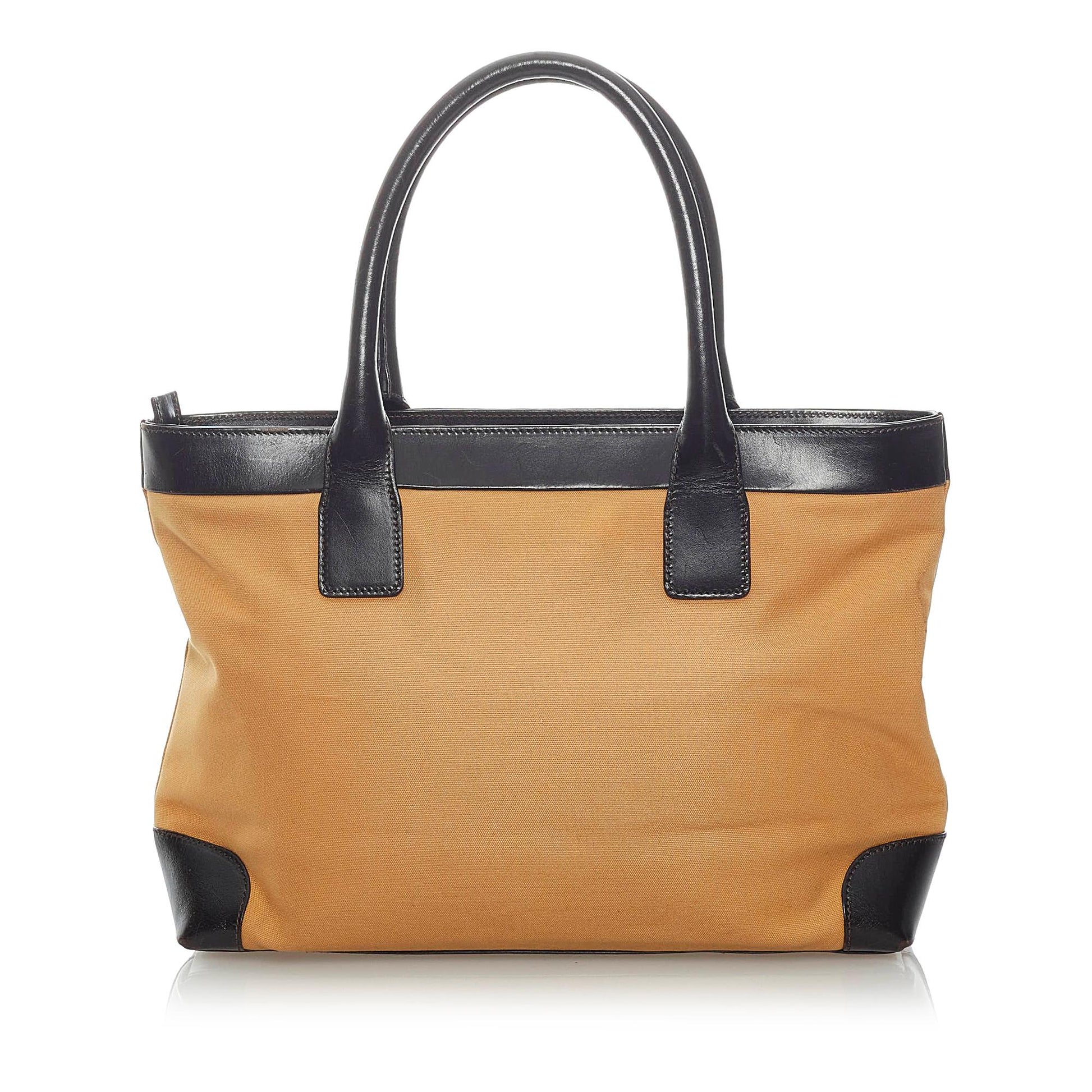 Gucci Web SHG Canvas Calf Brown Satchel Bag