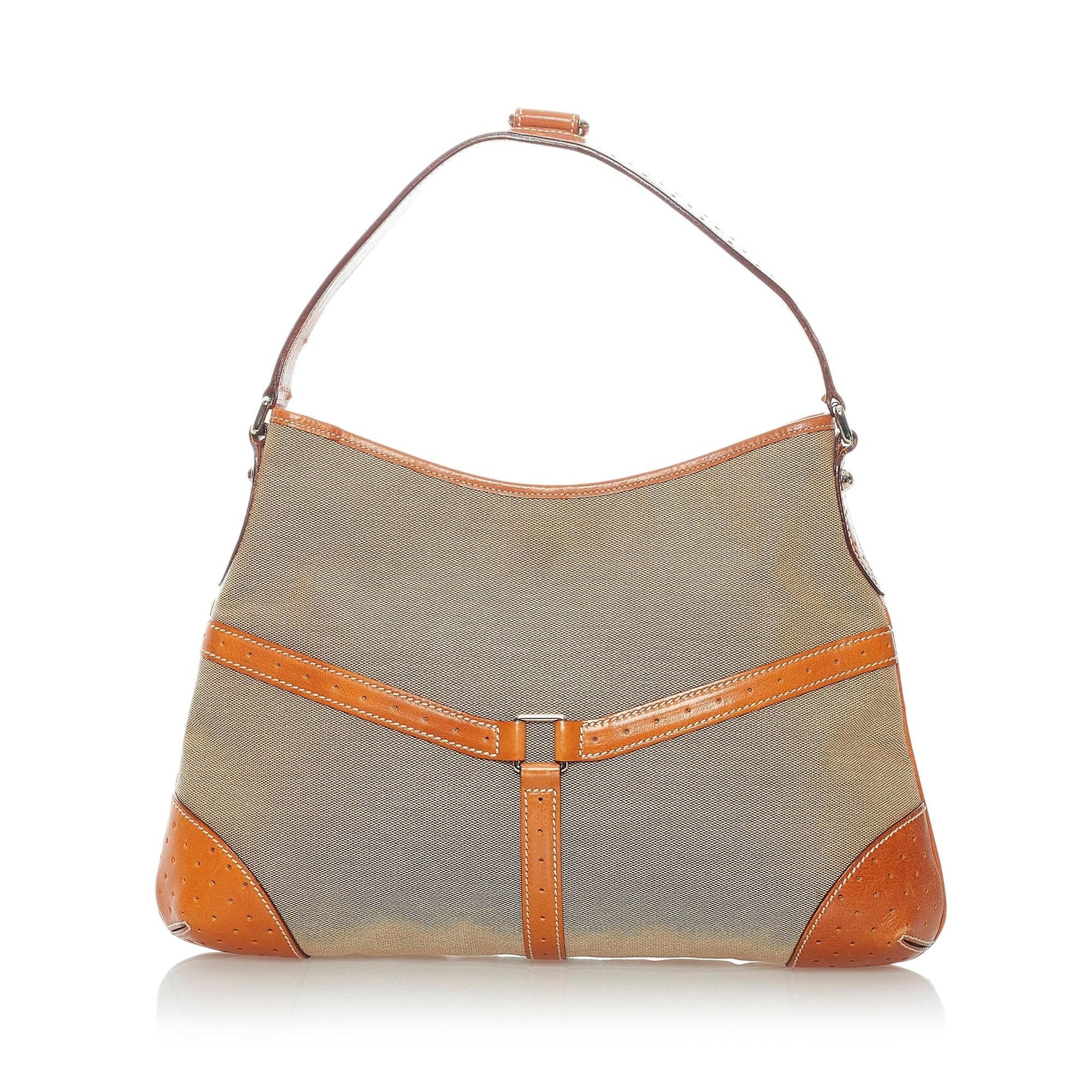 Gucci Web Reins SHG Canvas Brown Shoulder Bag 3