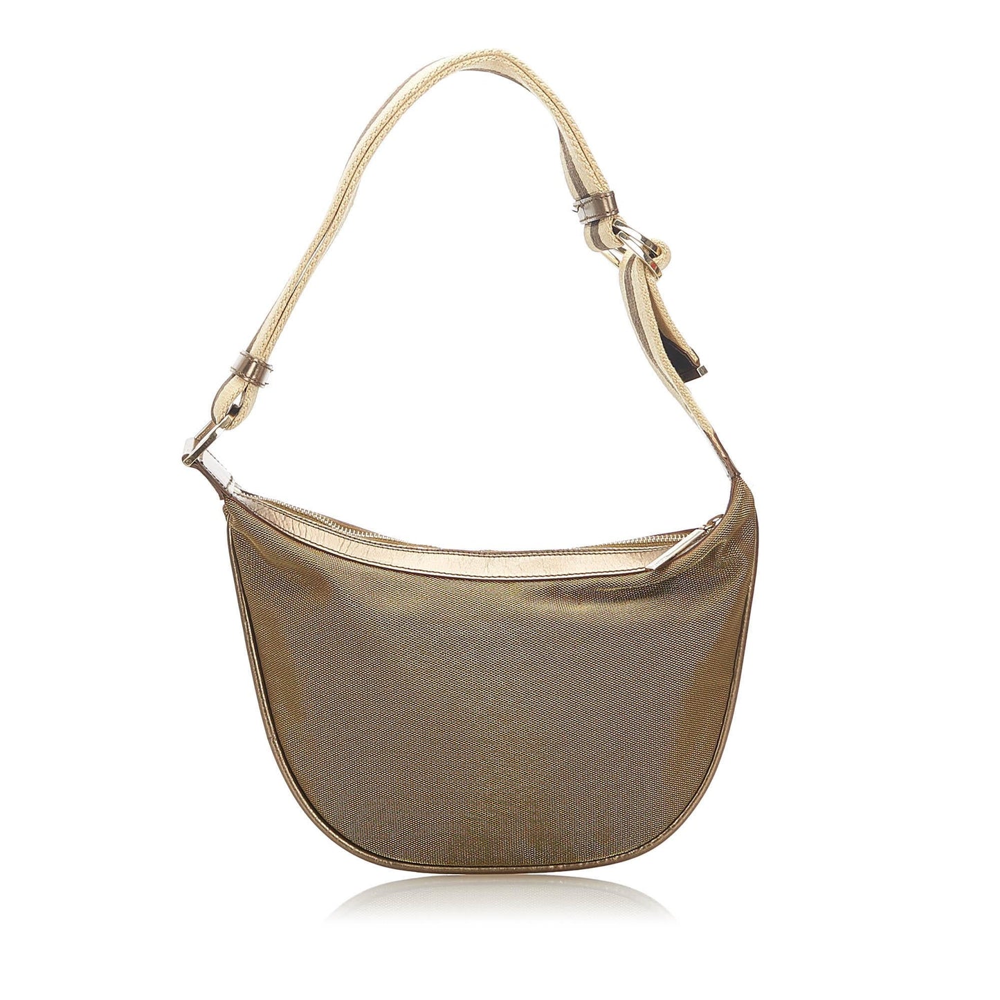Gucci Web SHG Canvas Calf Brown Shoulder Bag 3