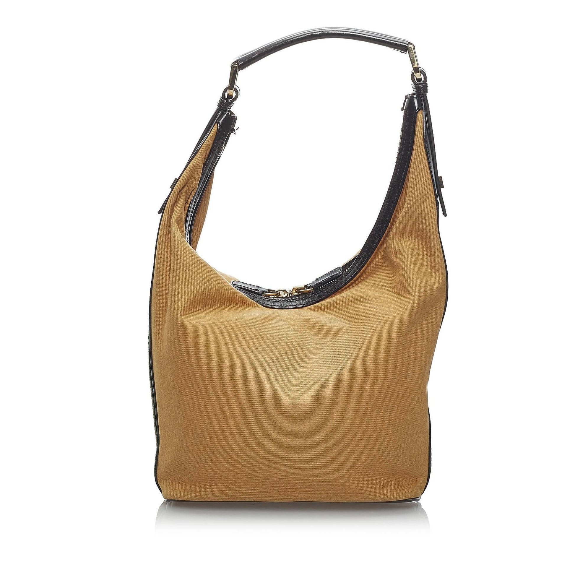 Gucci Web SHG Canvas Brown Shoulder Bag Bag Shg