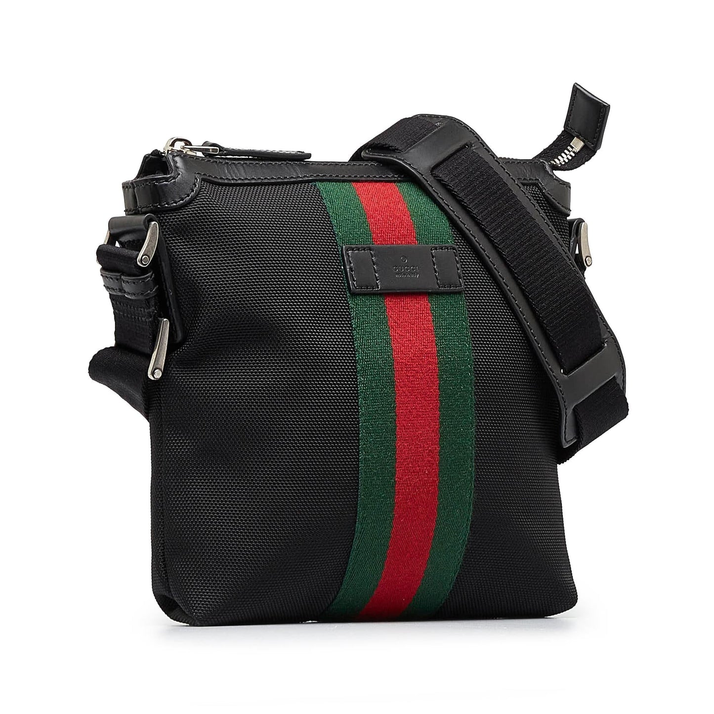 Gucci Web SHG-ifmM35 Canvas Black Crossbody Bag