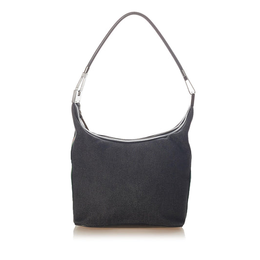 Gucci Web SHG Denim Black Shoulder Bag Bag Shg