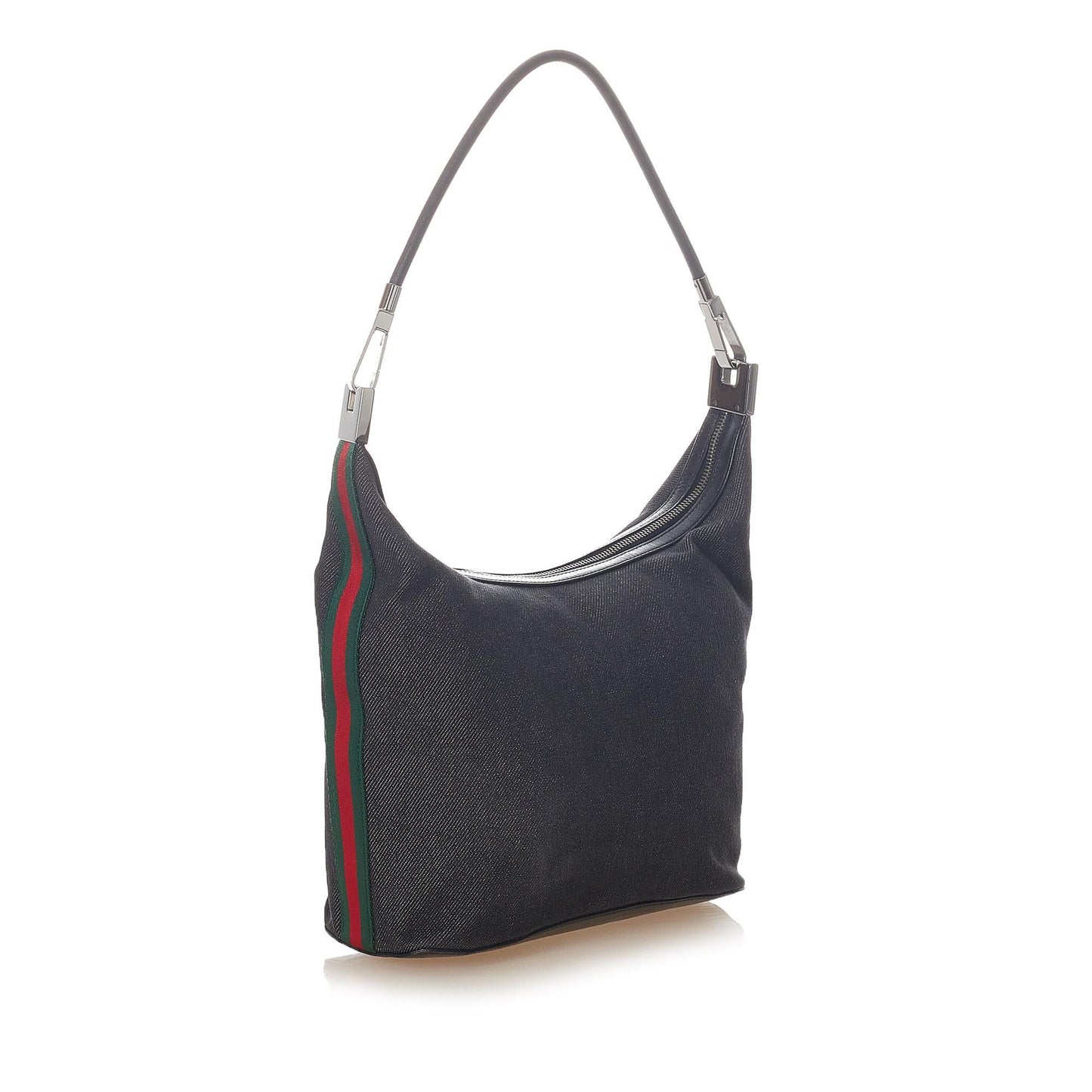 Gucci Web SHG Denim Black Shoulder Bag Bag Shg