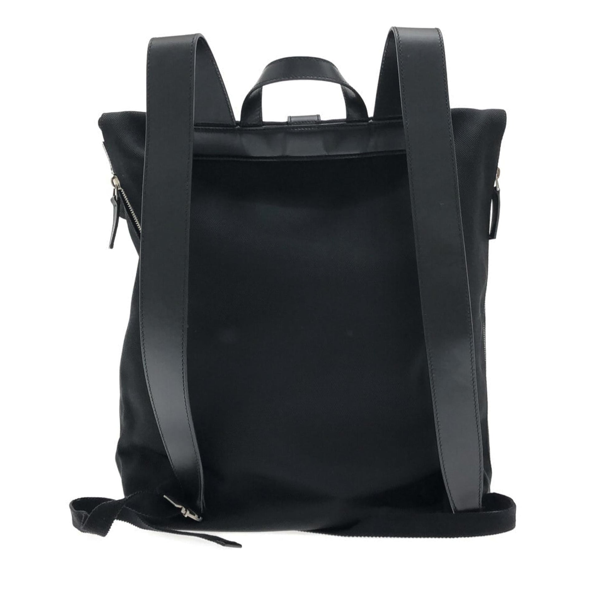 Gucci Web Fold Over Techno Backpack Canvas Black Shg 0Uyhhq