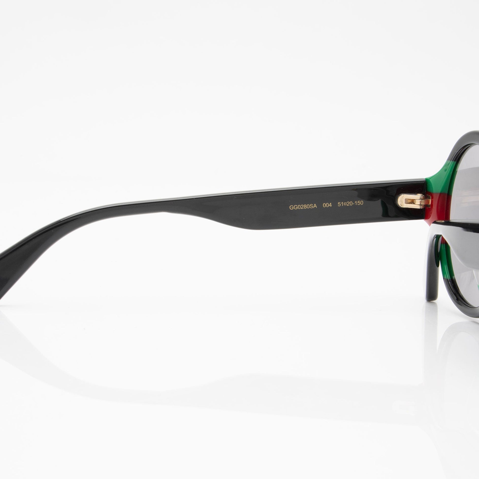 Gucci Web Interlocking G Round Sunglasses Black Accessory