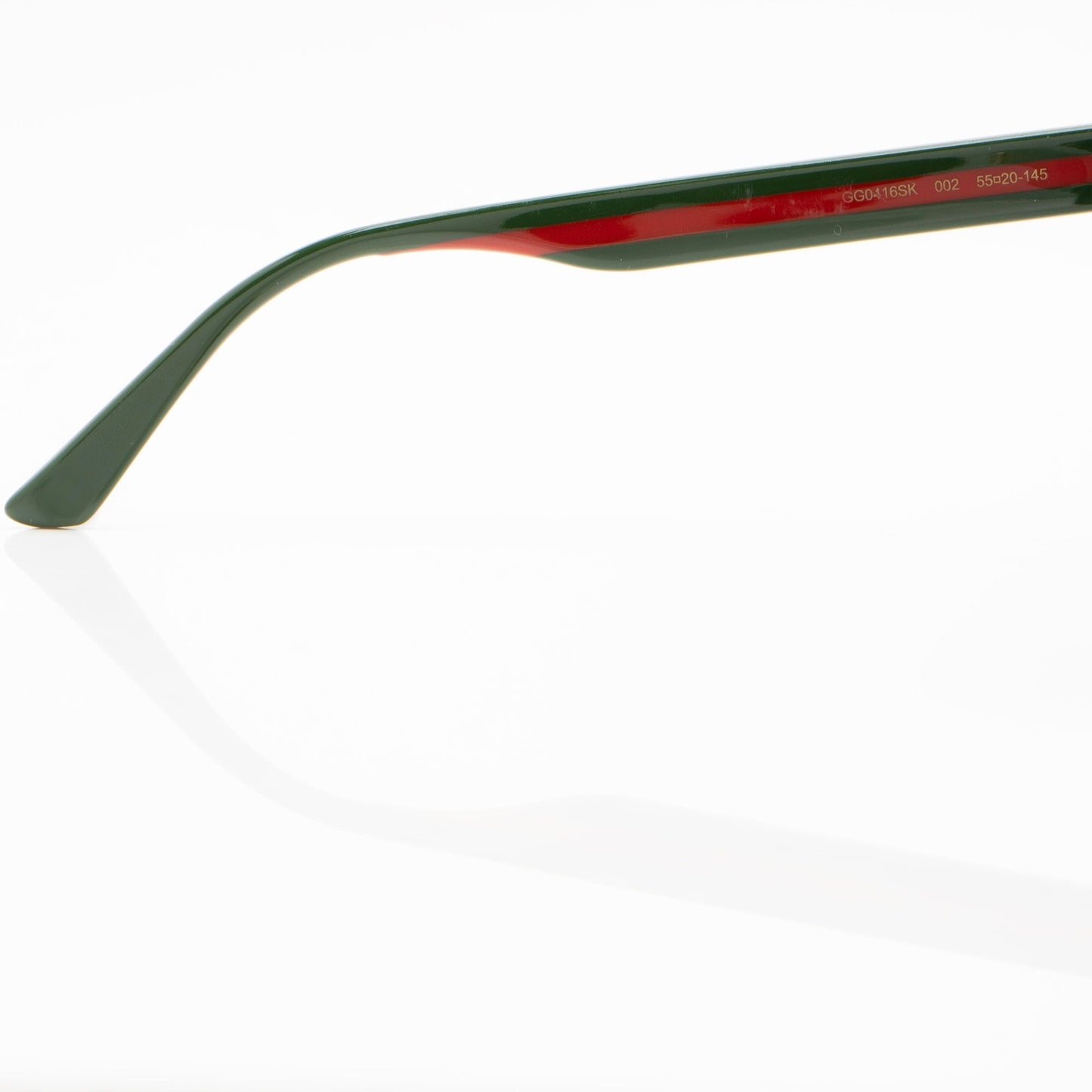 Gucci Web Interlocking G Round Sunglasses Black Red Green Accessory