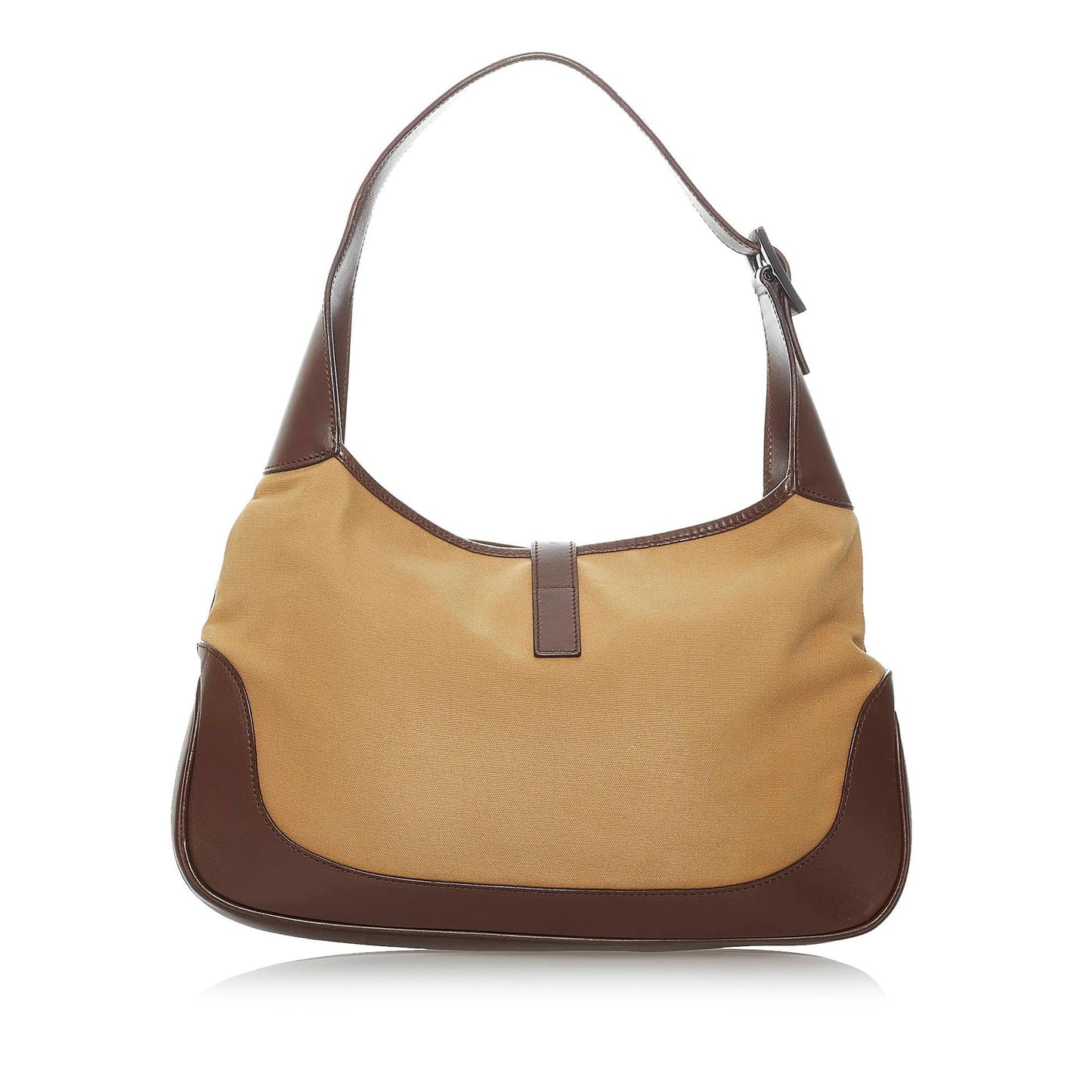 Gucci Web Jackie SHG Canvas Calf Brown Shoulder Bag Bag Shg