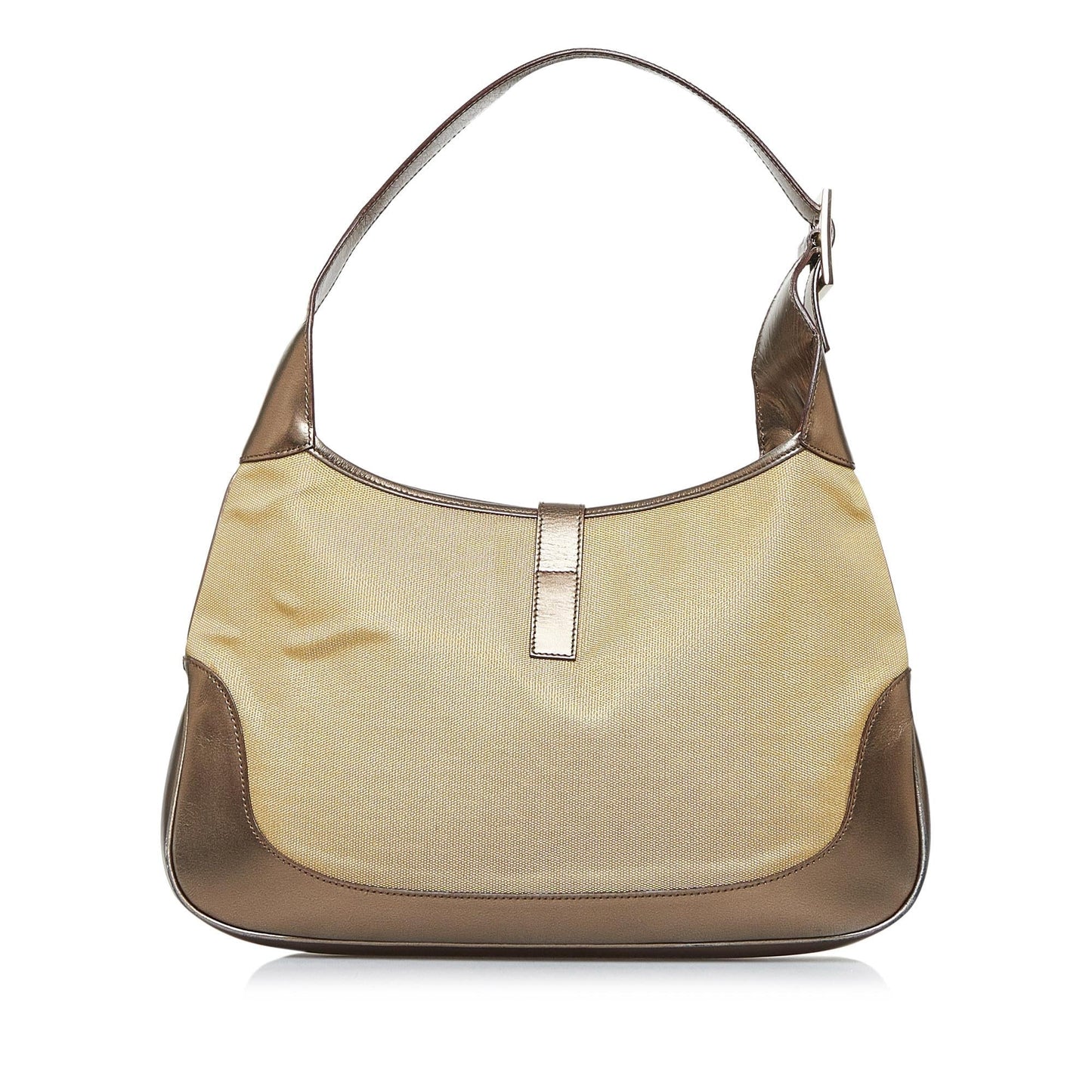 Gucci Web Jackie O SHG-G71G2z Calf Brown Shoulder Bag
