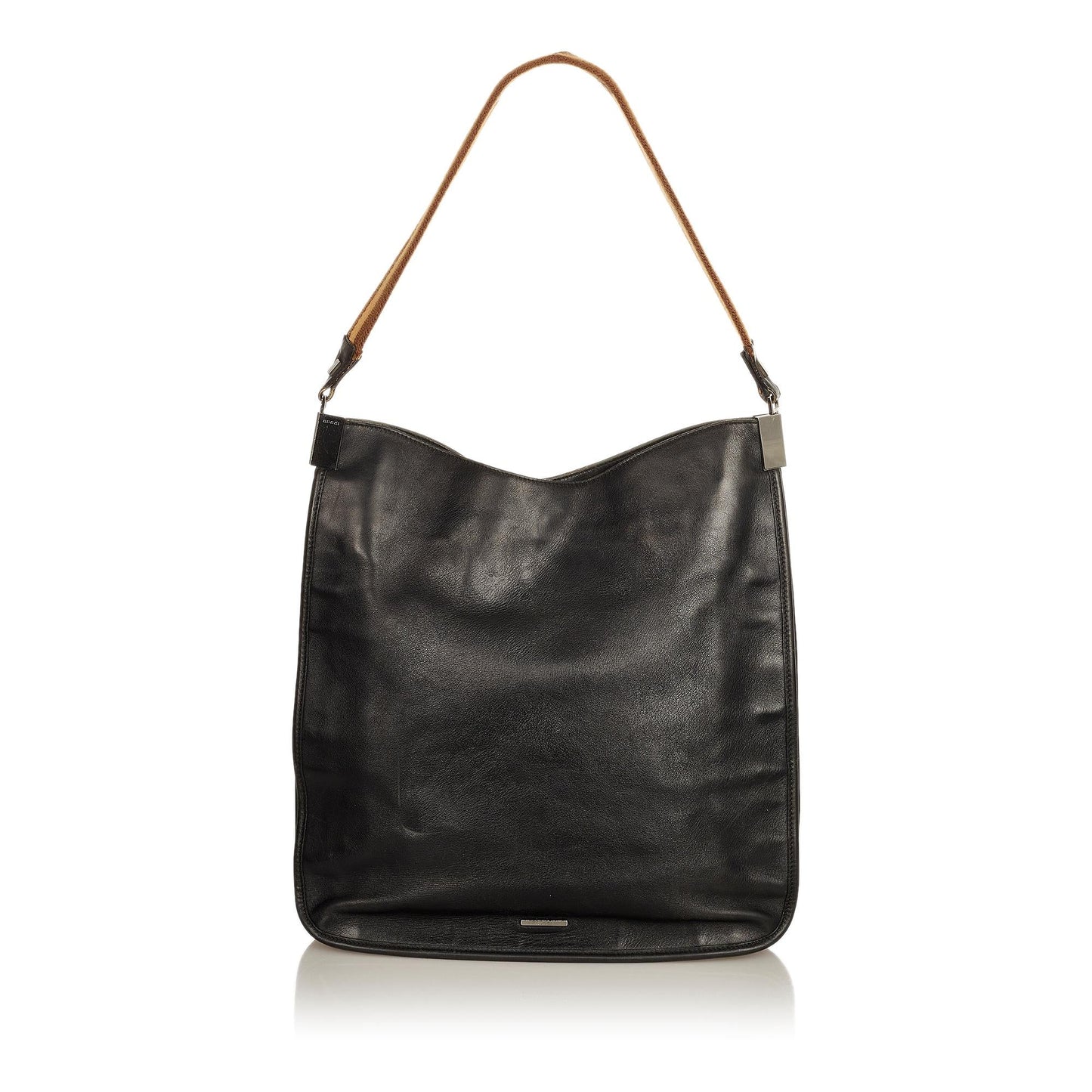 Gucci Web SHG Leather Calf Black Shoulder Bag