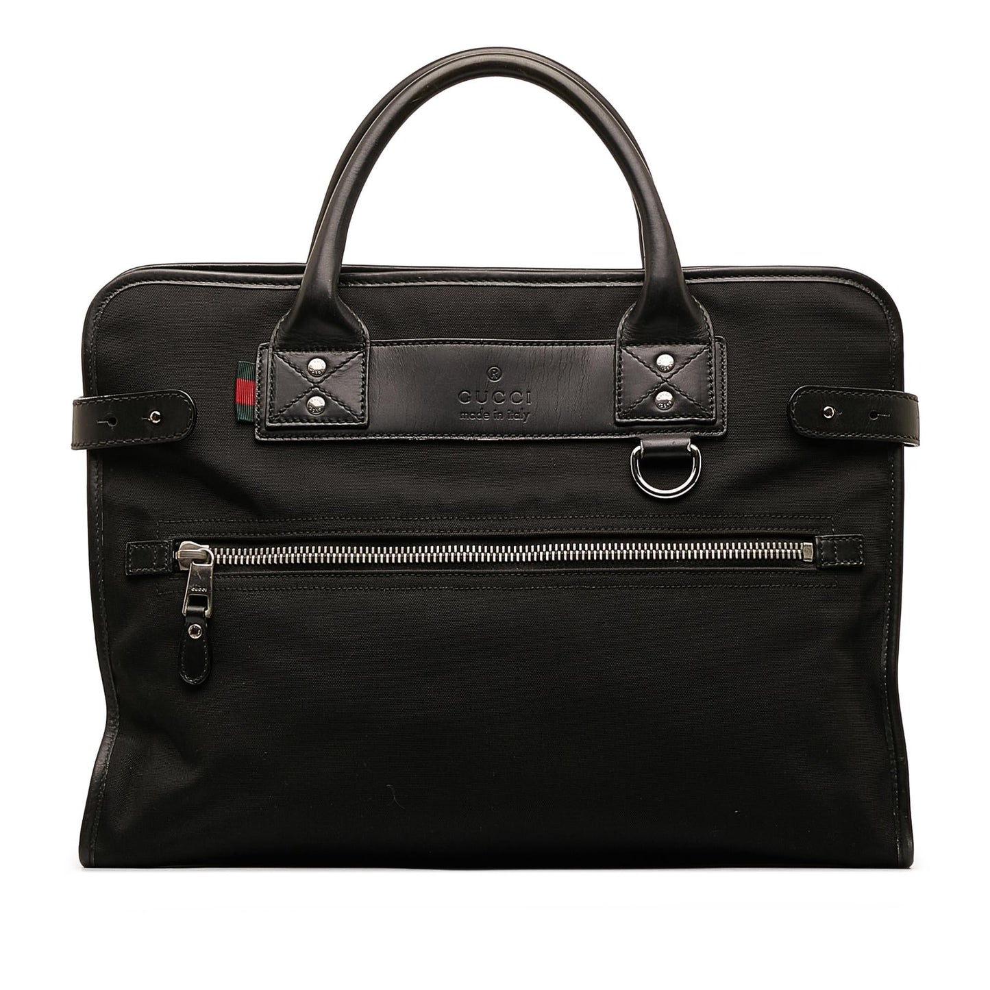 Gucci Web Business SHG-Y0mhDT Nylon Black Tote Bag