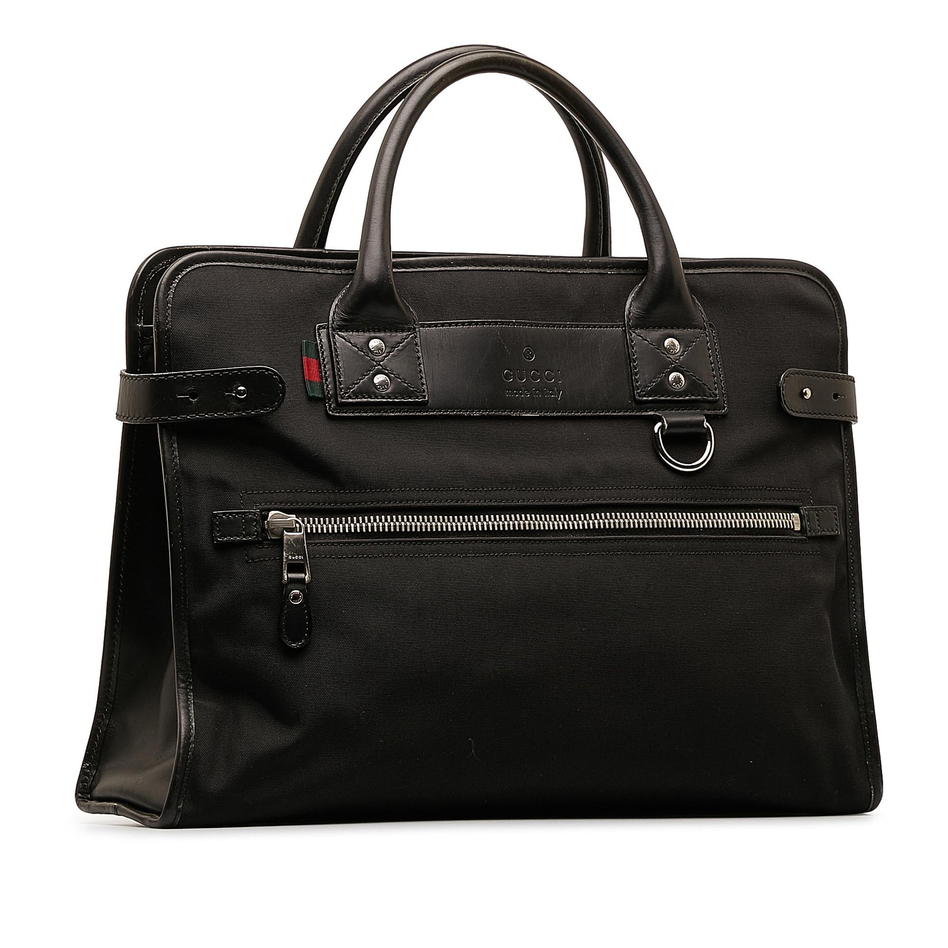 Gucci Web Business SHG-Y0mhDT Nylon Black Tote Bag
