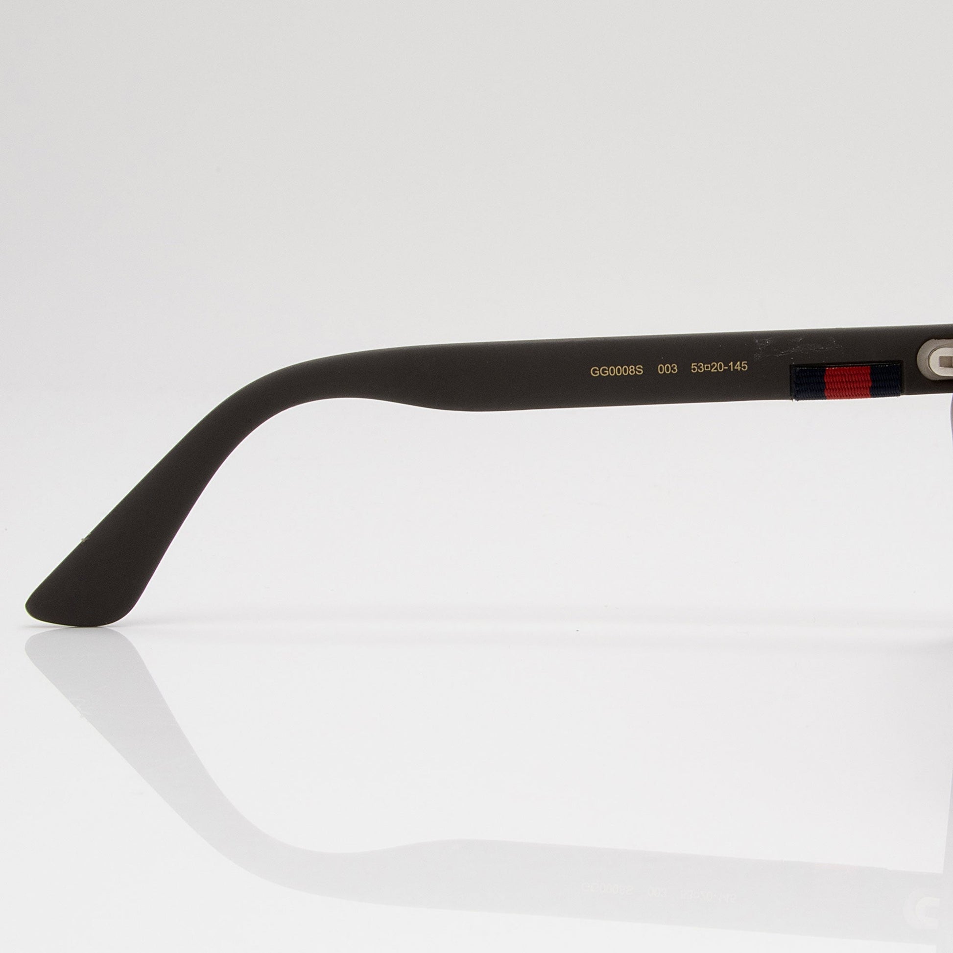 Gucci Web Square Sunglasses SHF-QXL9Rb Nylon Brown Grey Accessory