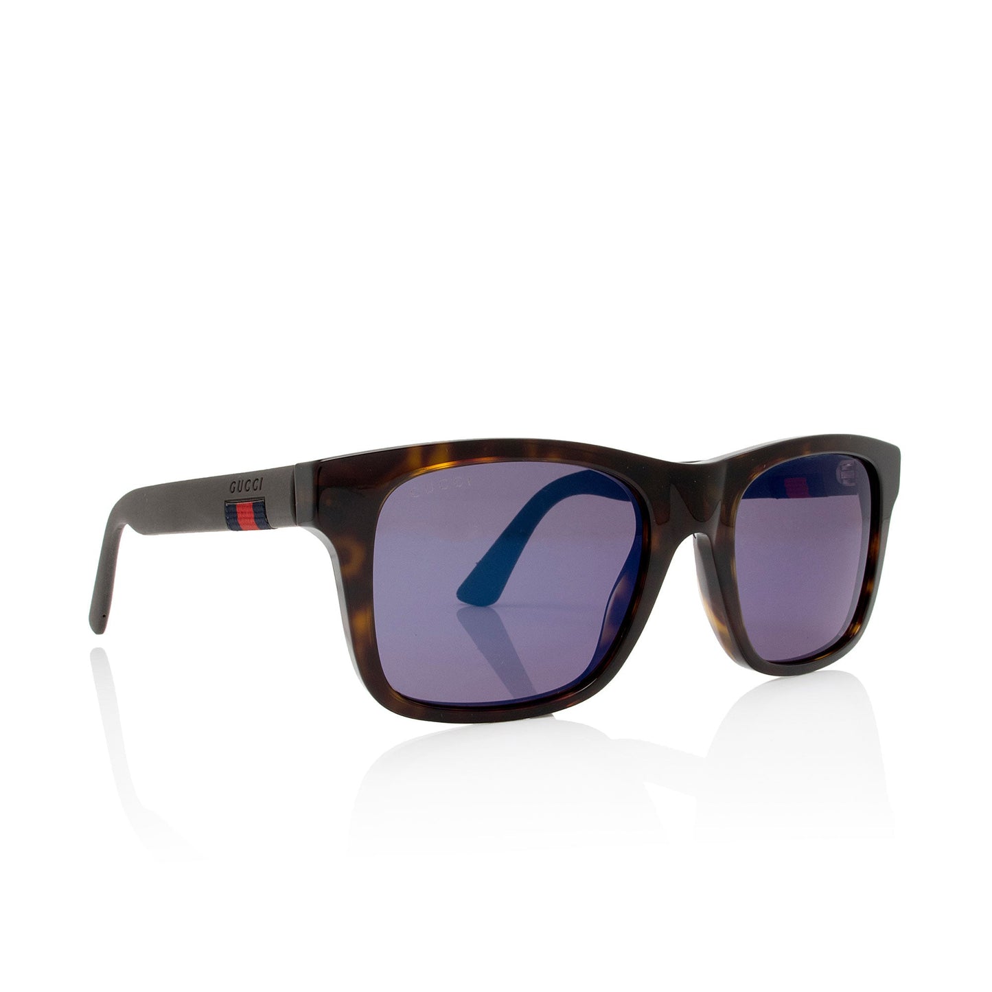 Gucci Web Square Sunglasses SHF-QXL9Rb Nylon Brown Grey Accessory