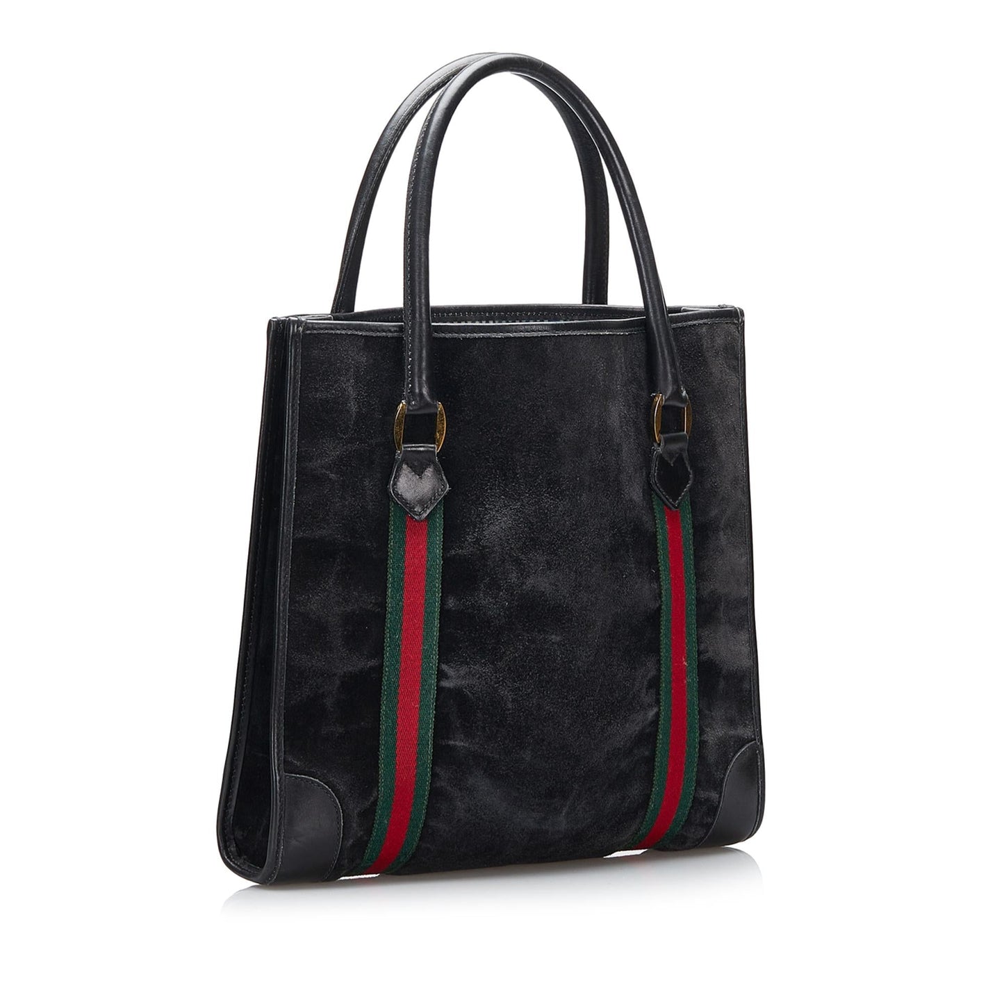 Gucci Web SHG-d8wOIS Calf Black Tote Bag
