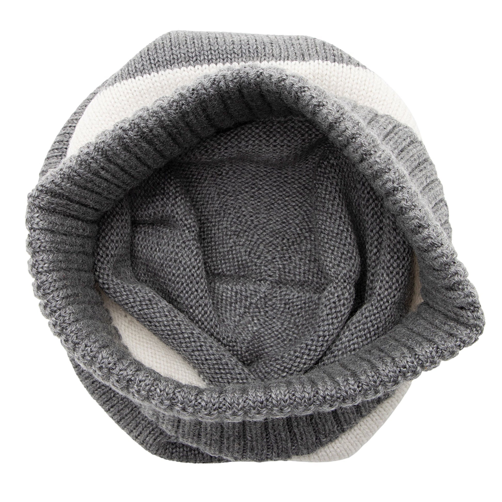 Gucci Wool Interlocking G Beanie - White Grey Handbag Size M