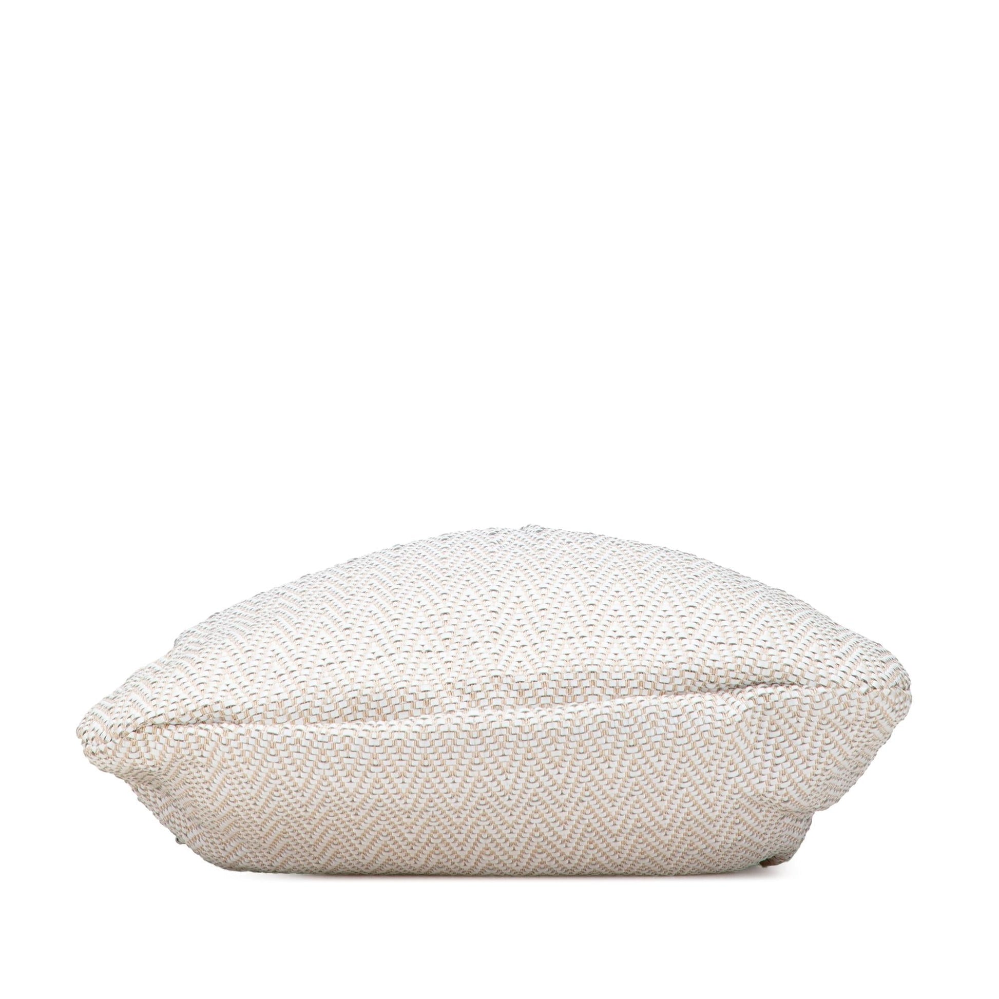 Gucci Bamboo Studded Woven Leather Shoulder Bag