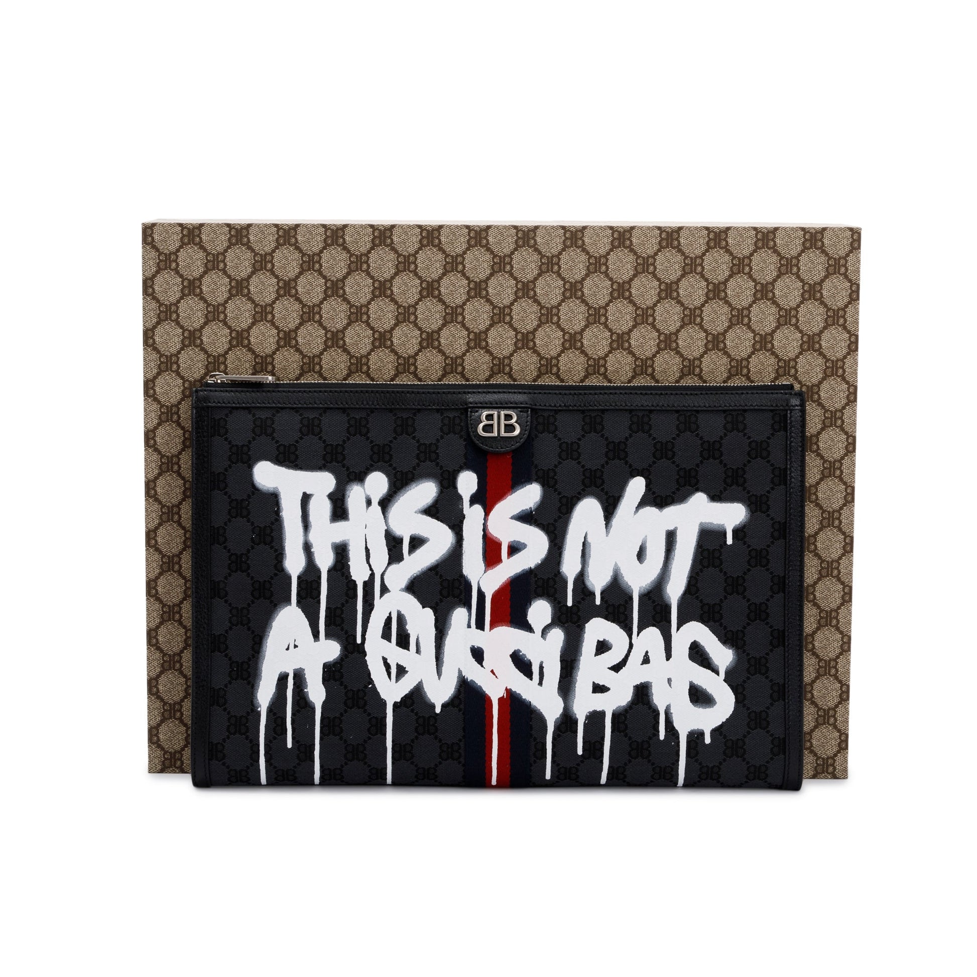 Gucci Balenciaga The Hacker Project Bb Supreme Graffiti Travel Bag