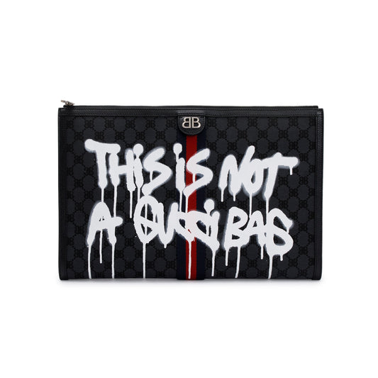 Gucci Balenciaga The Hacker Project Bb Supreme Graffiti Travel Bag