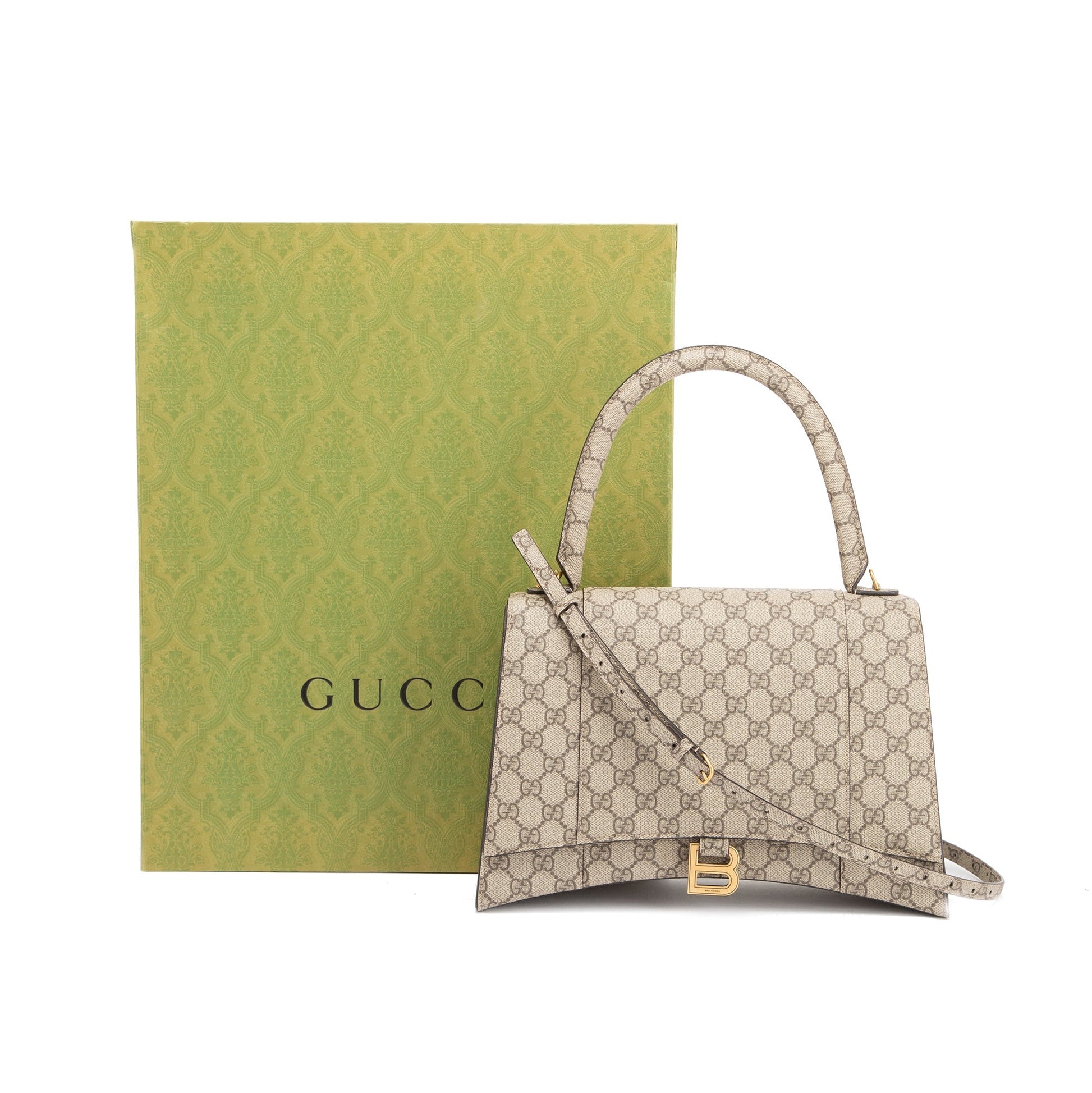 Gucci Balenciaga The Hacker Project Supreme Hourglass Top Medium Travel Bag