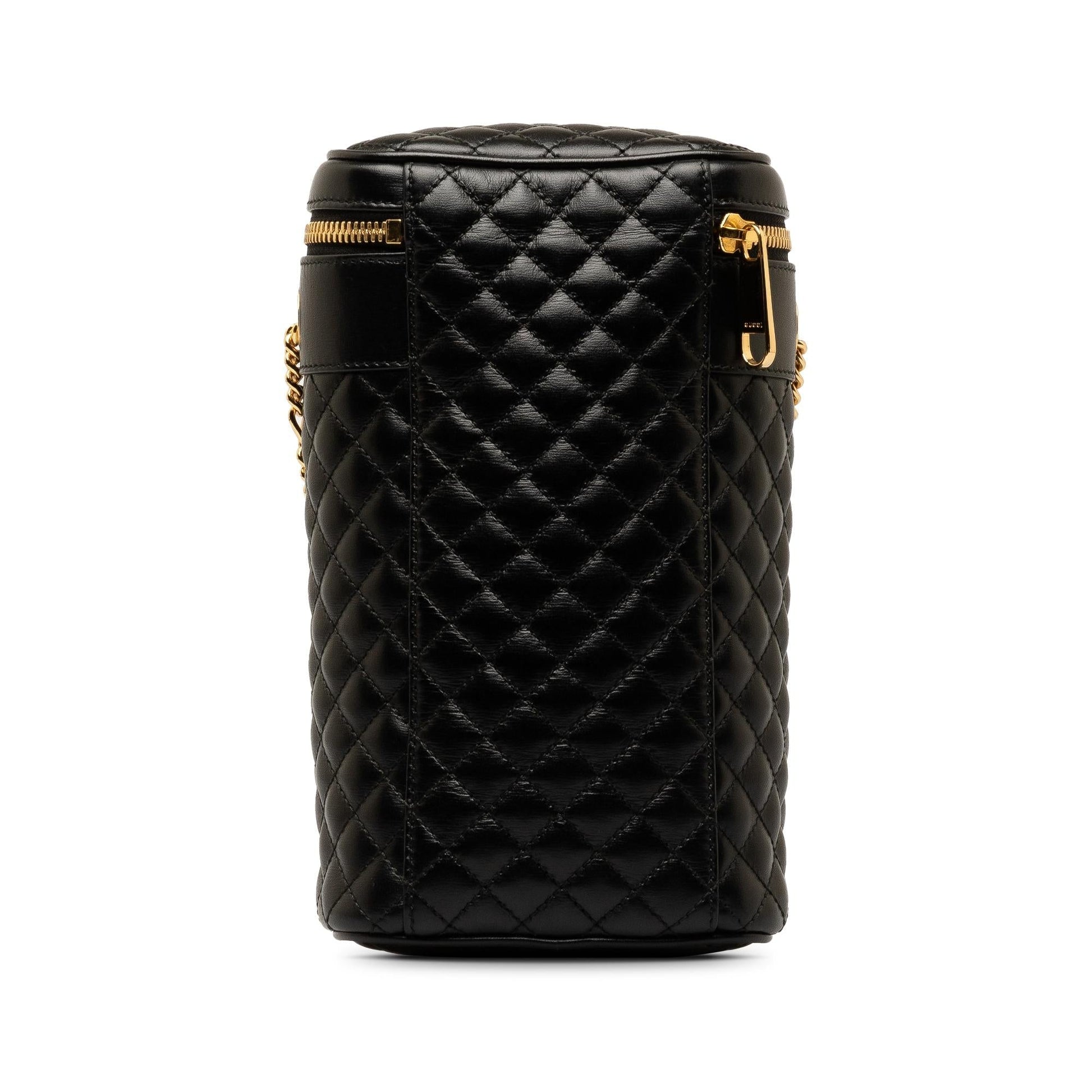 Gucci Zumi Cylindrical Calf Black Crossbody Bag