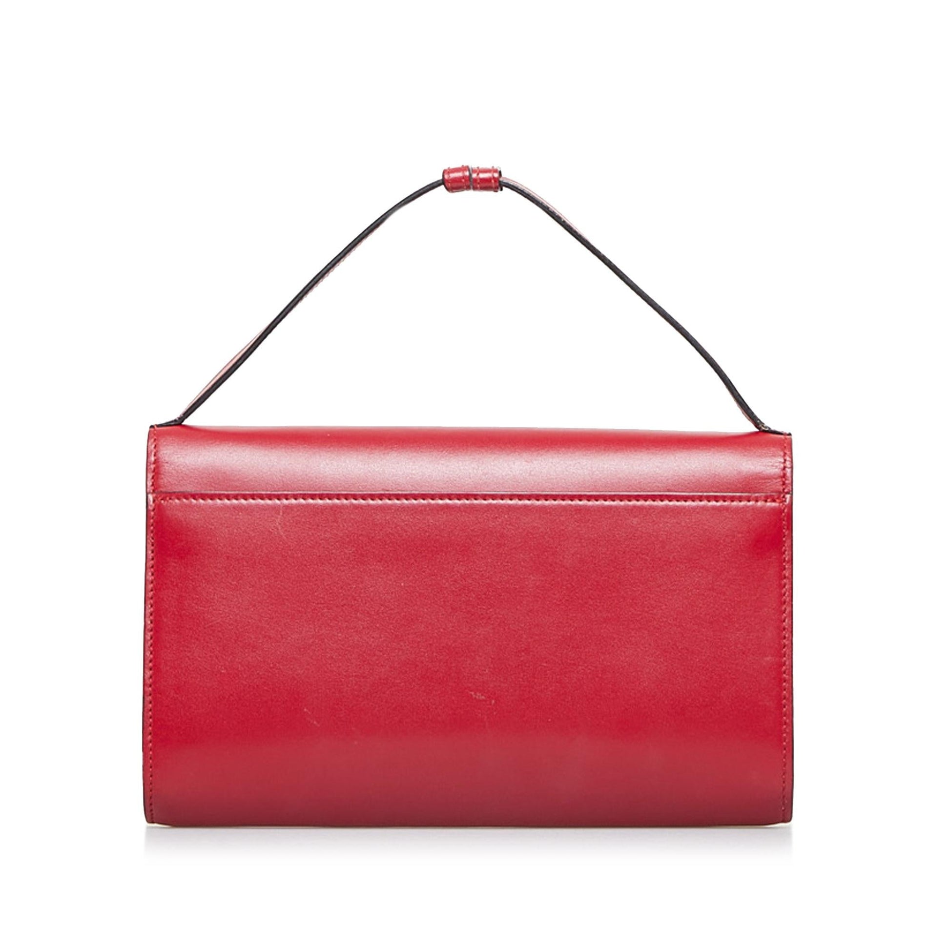 Gucci Zumi SHG-Bd600a Calf Red Satchel Bag