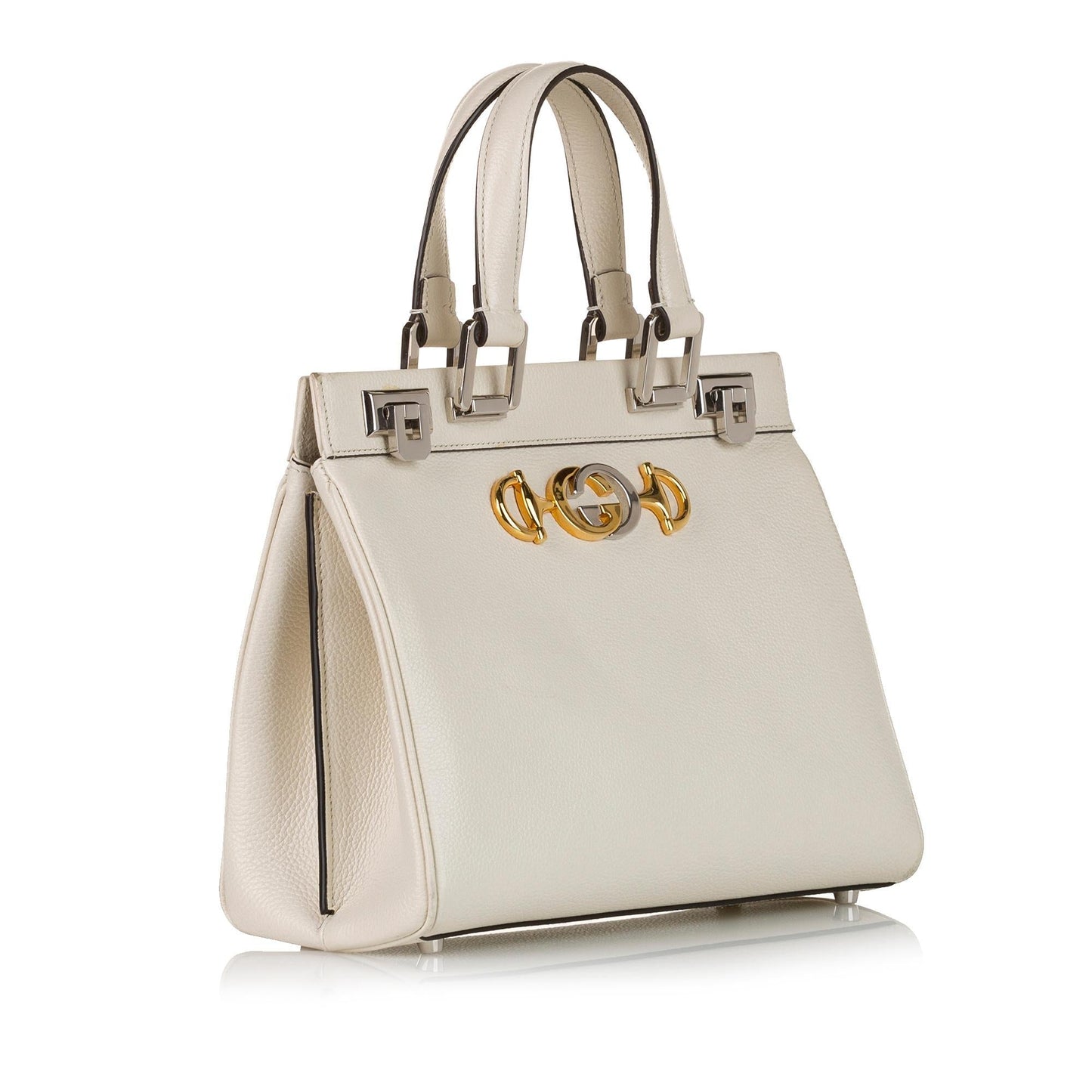 Gucci Zumi SHG Leather Calf White Satchel Bag Satchel Shg