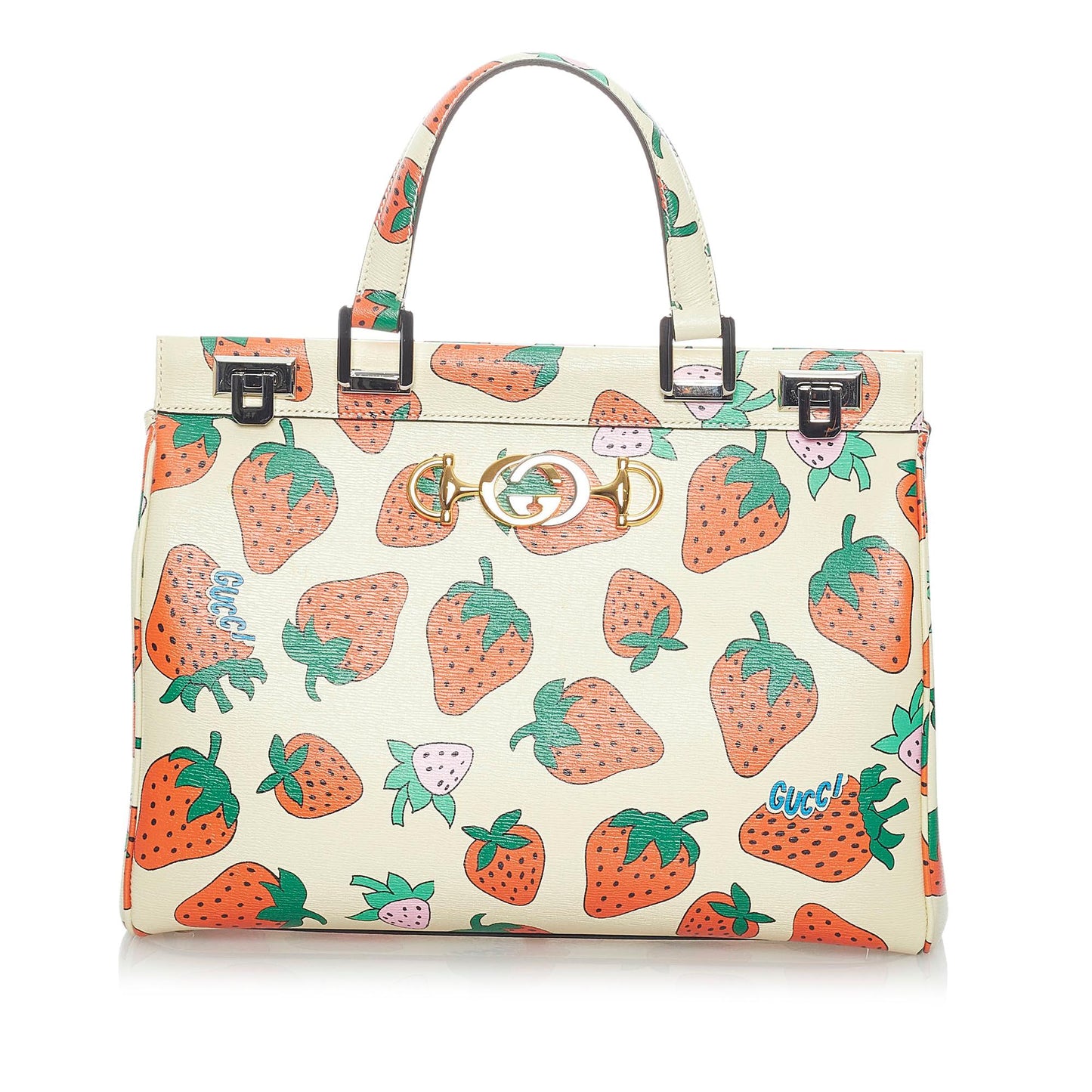 Gucci Zumi SHG Leather Calf White Satchel Bag 3