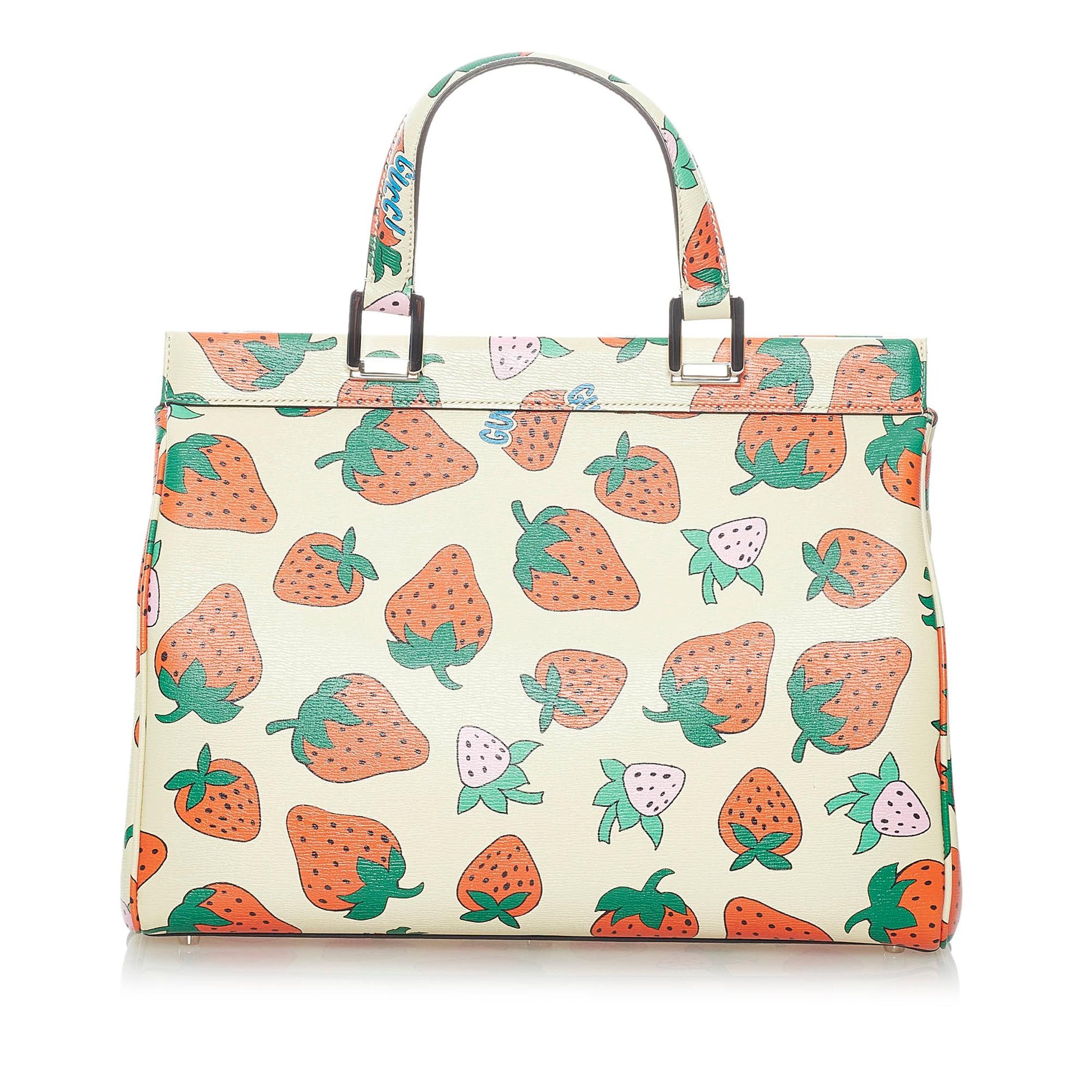 Gucci Zumi SHG-iWPopj Leather Calf White Satchel Bag