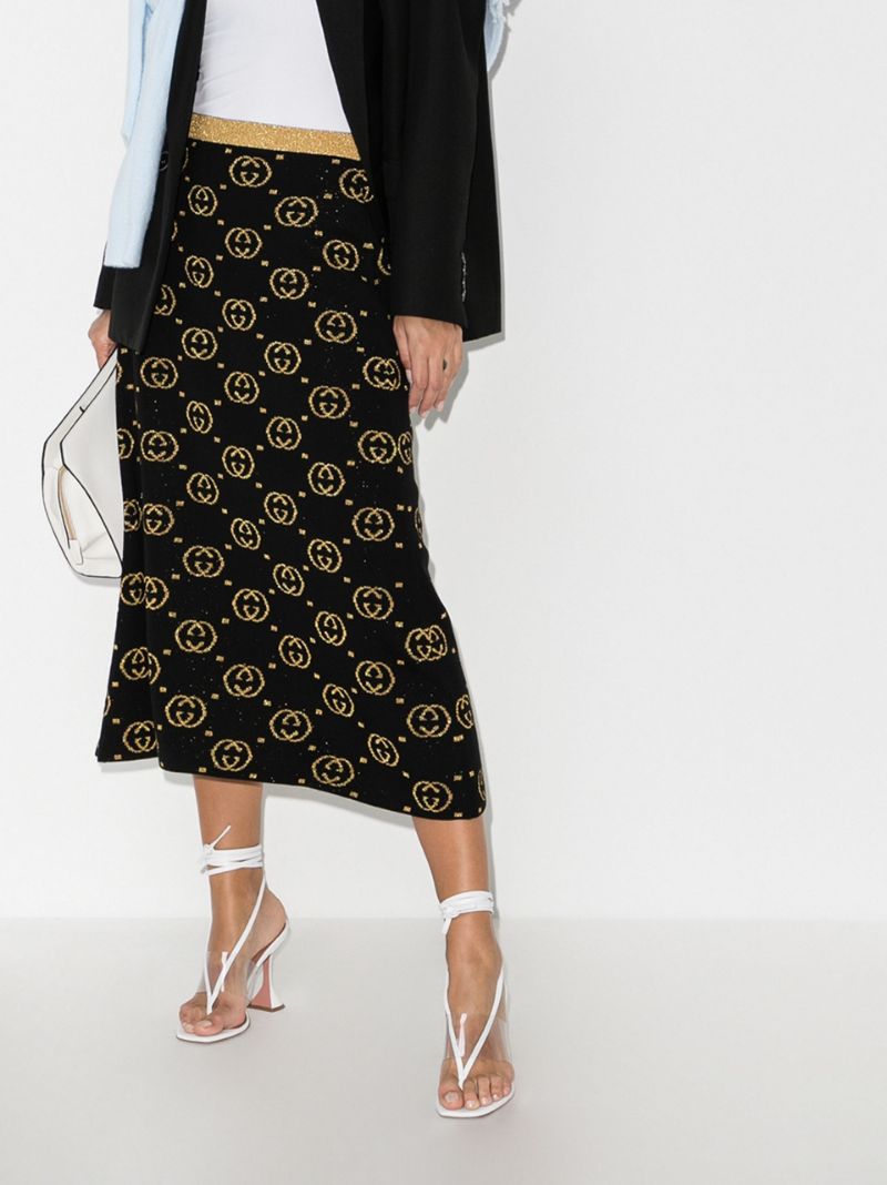 Gucci GG Jacquard LamÃ© Wool Apparel