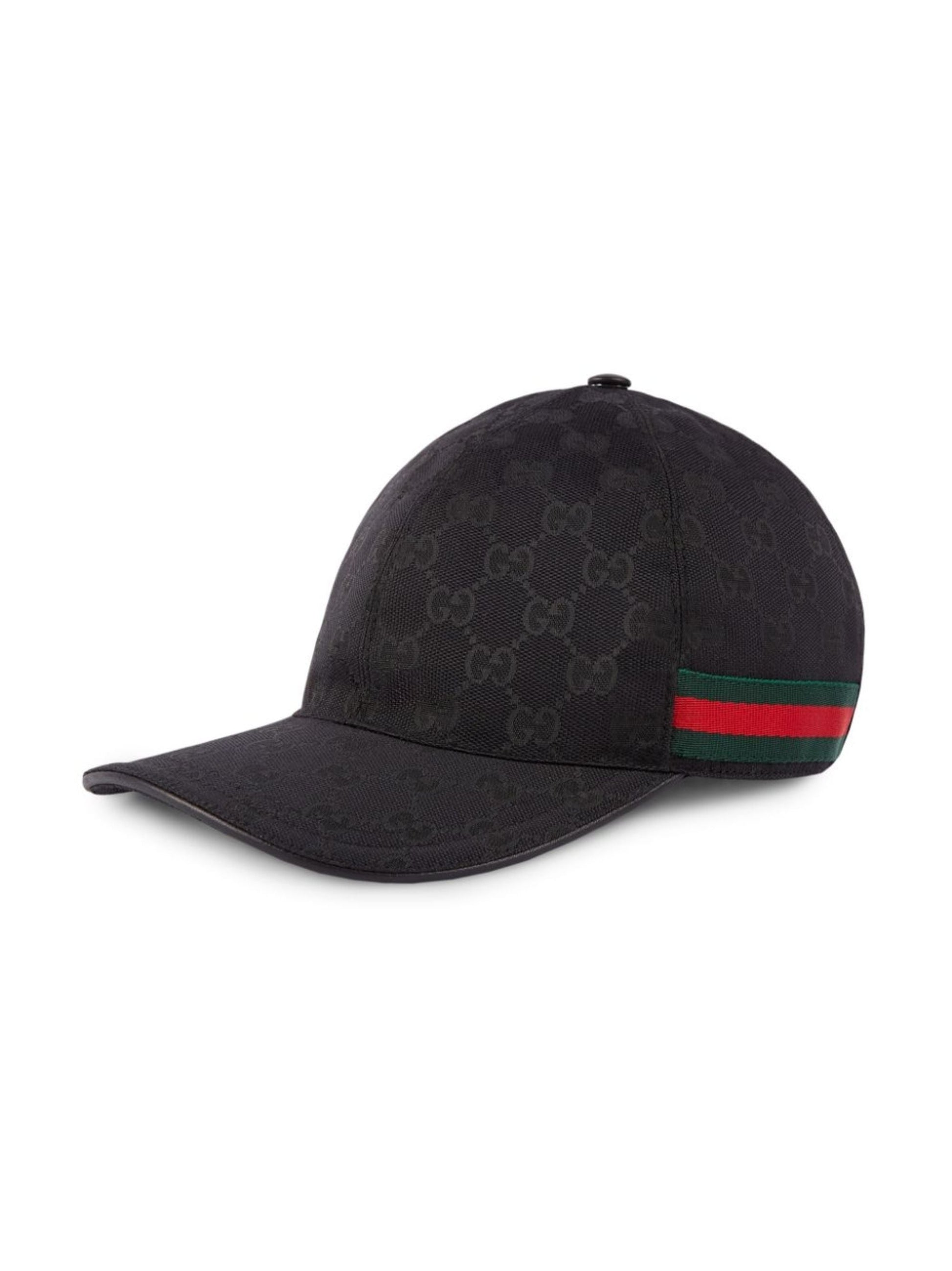 Gucci GG SUPREME WEB BASEBALL Monogram Hat