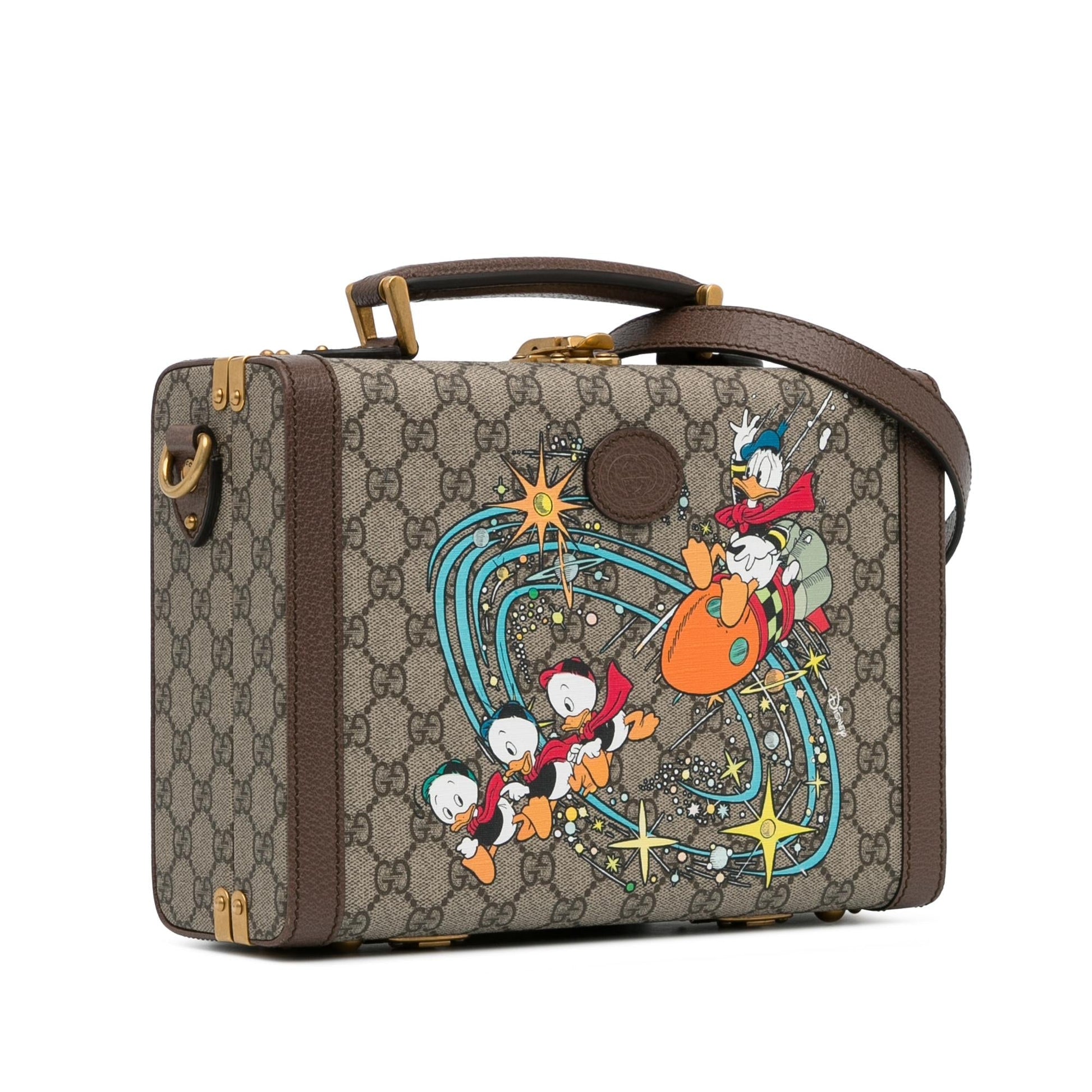 Gucci Disney Supreme Donald Duck Savoy Vanity Case Travel Bag